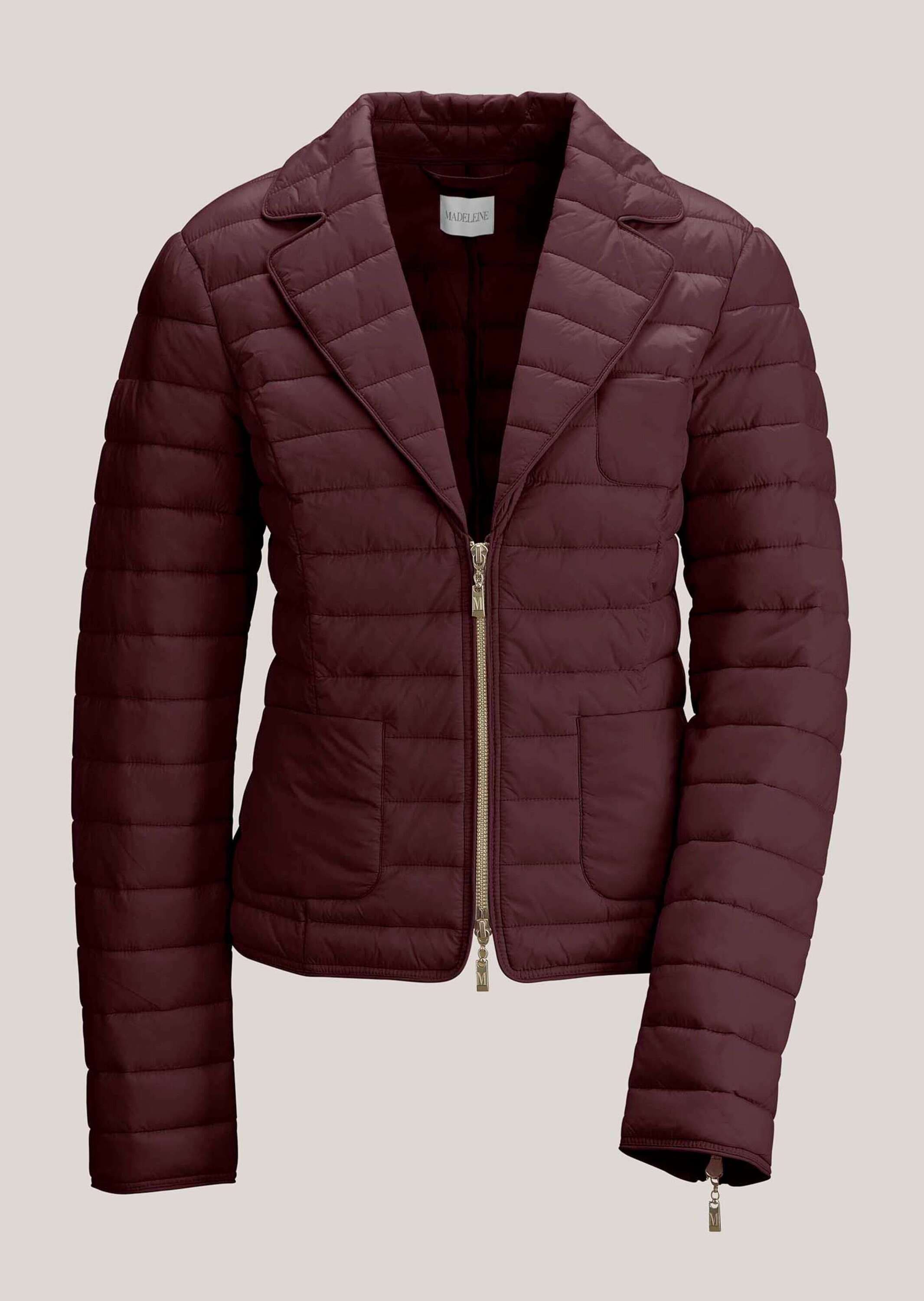 MADELEINE Steppjacke "Steppjacke Wattierte Damenjacke mit sportivem Touch" Zweiwege-Reissverschluß