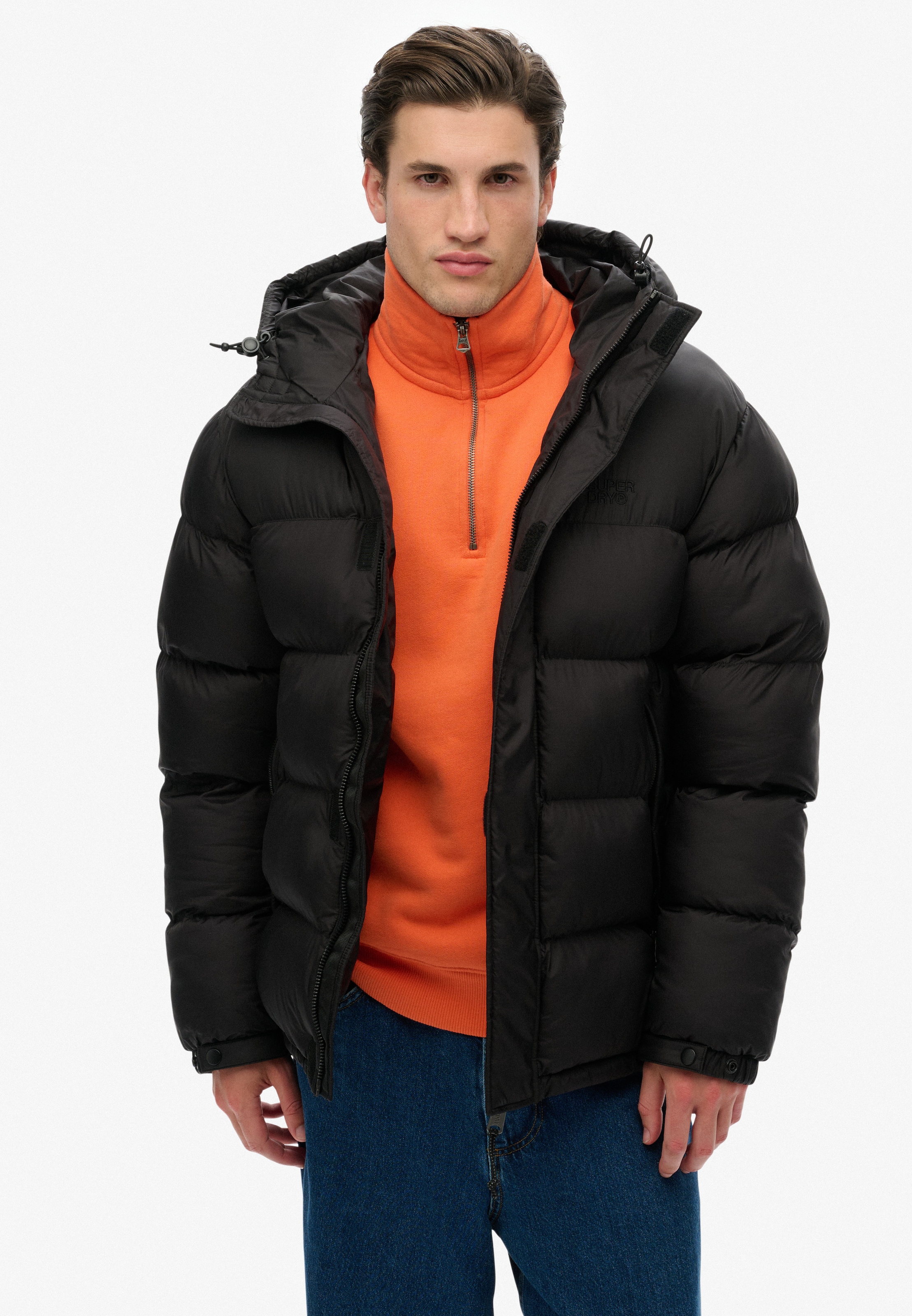 Superdry Steppjacke »HOODED TECH PADDED JKT«, mit Kapuze