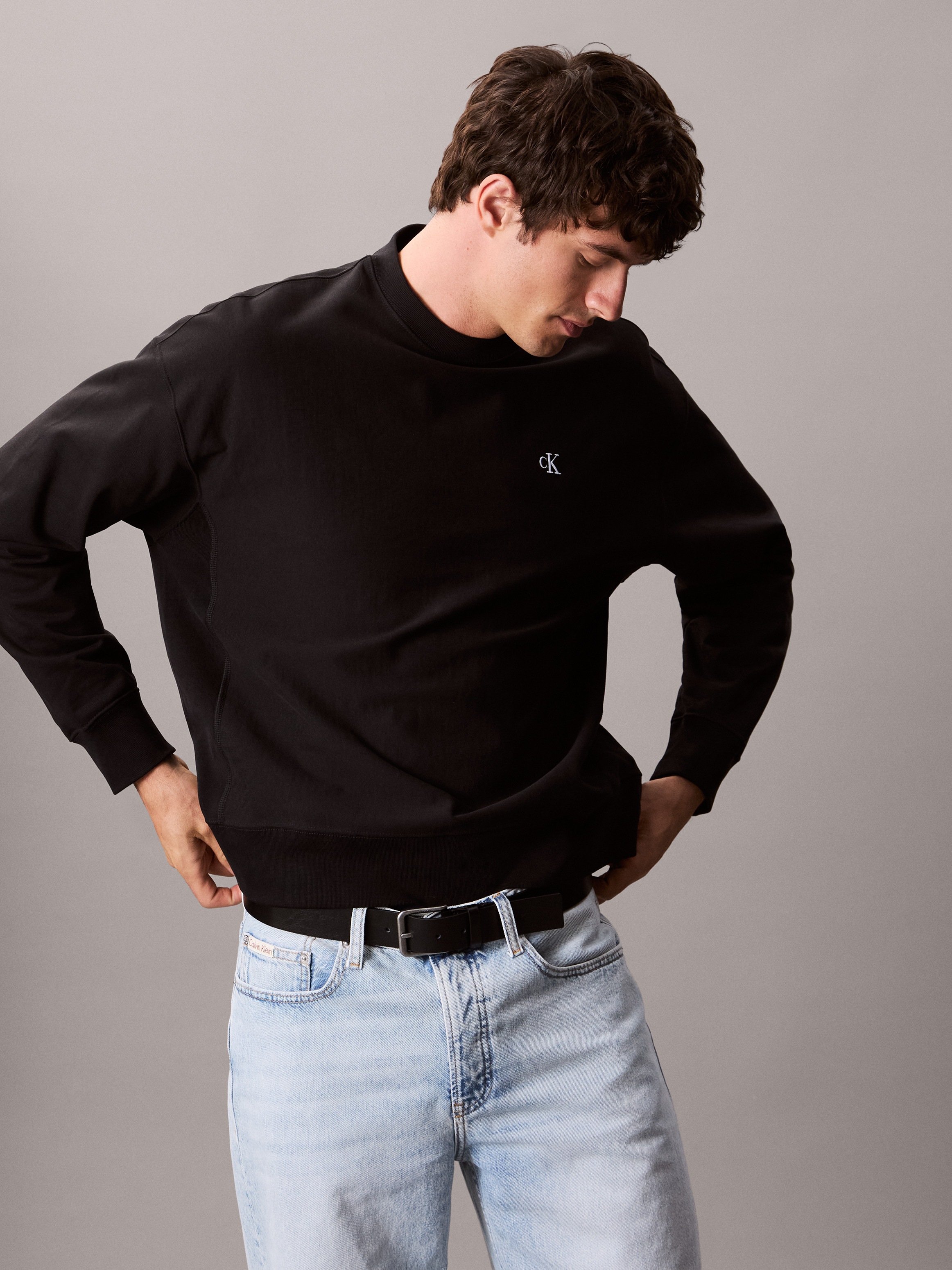 Calvin Klein Jeans Sweatshirt "PRMM TRRY MNGRM CN S", Mit Rundhalsausschnit günstig online kaufen