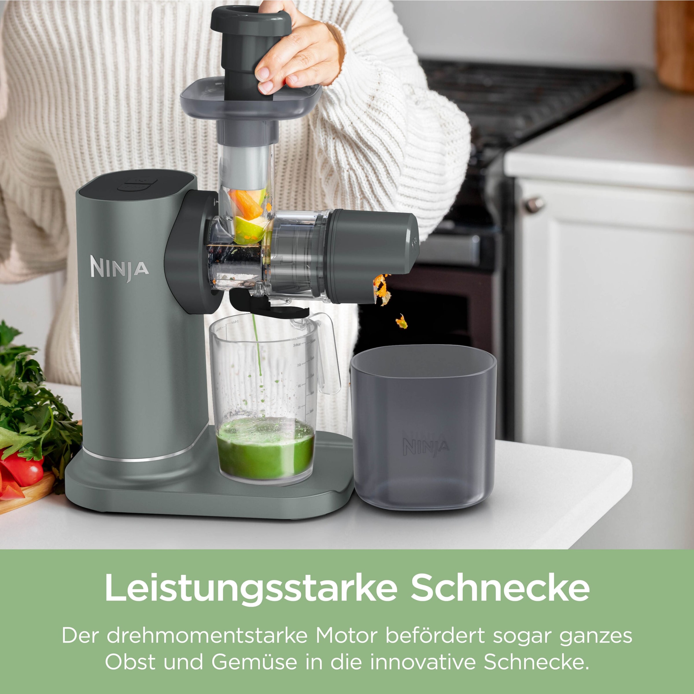 NINJA Entsafter »NeverClog Kaltentsafter« 150 W vielseitigen Ninja 3-in-1 Kaltentsafter