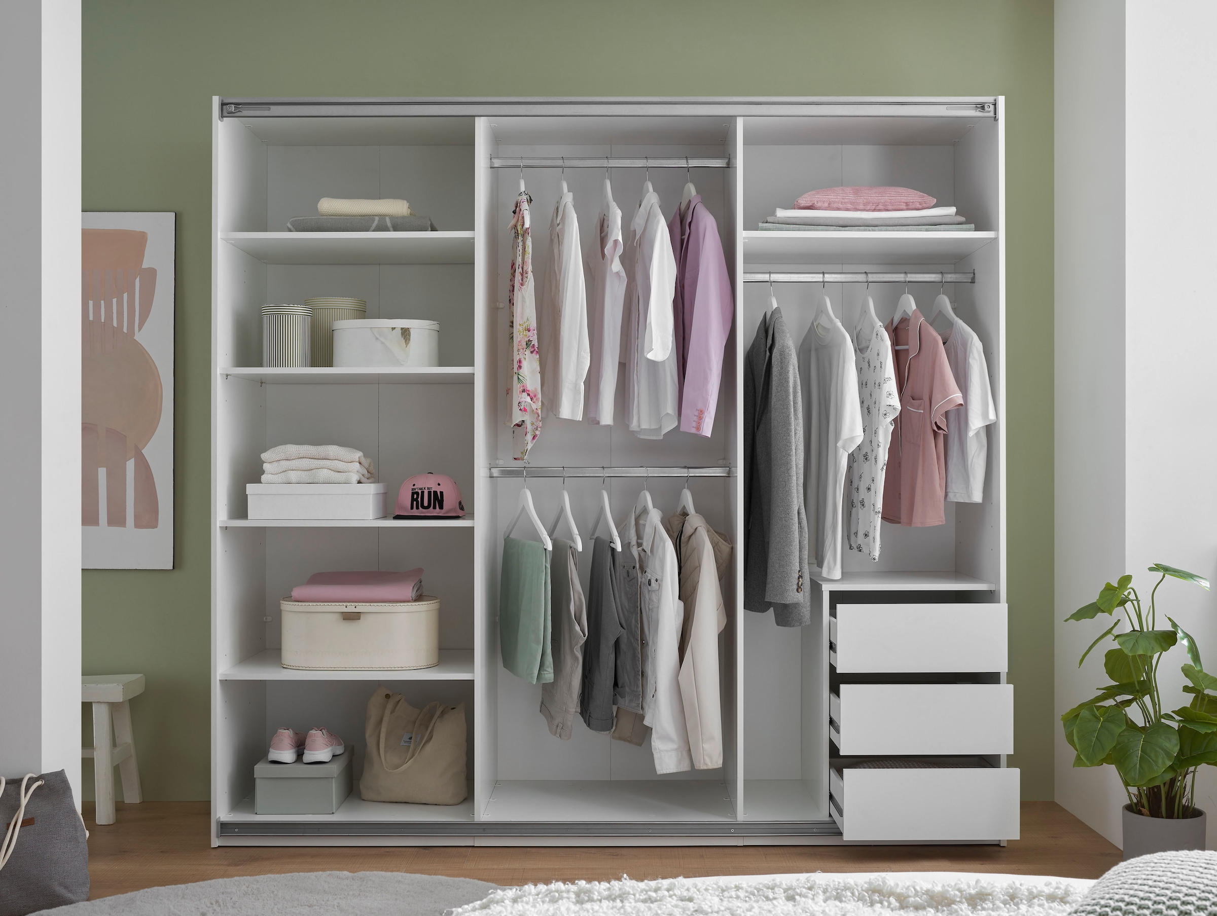 Schlafkontor Schwebetürenschrank »Carano Kleiderschrank, Schiebetürenschrank mit Spiegeltür«