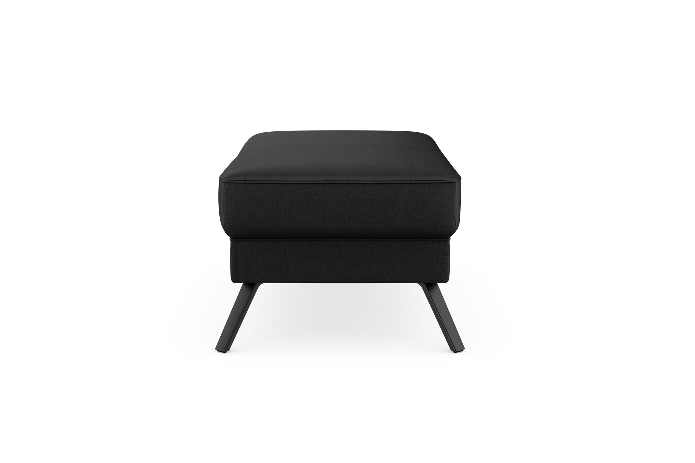 Hockerbank SIT & MORE "Lindholm", schwarz, B:135cm H:48cm T:65cm, Hocker 3