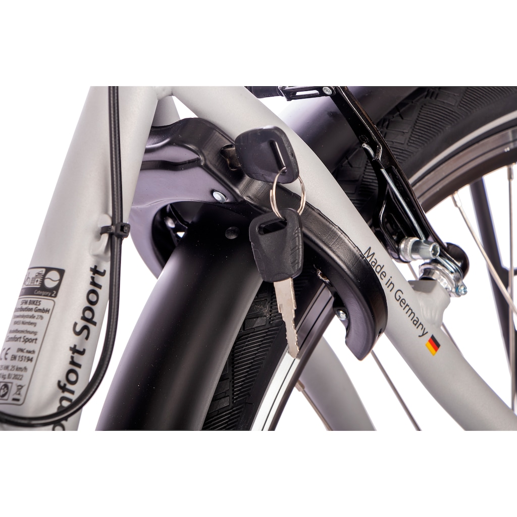 SAXONETTE E-Bike »Comfort Sport«, 9 Gang, Shimano, Alivio, Heckmotor 250 W