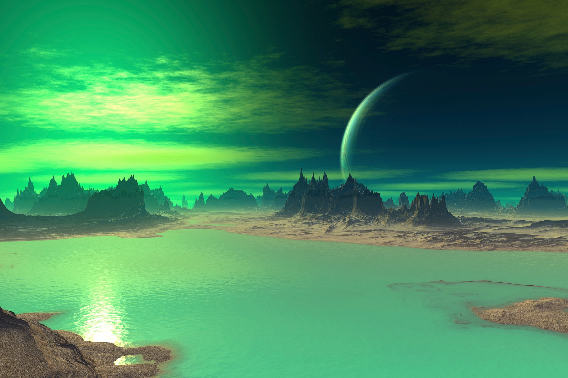 Papermoon Fototapete "PLANETEN-FUTURISTISCH WELTRAUM MOND GALAXIE UNIVERSUM"