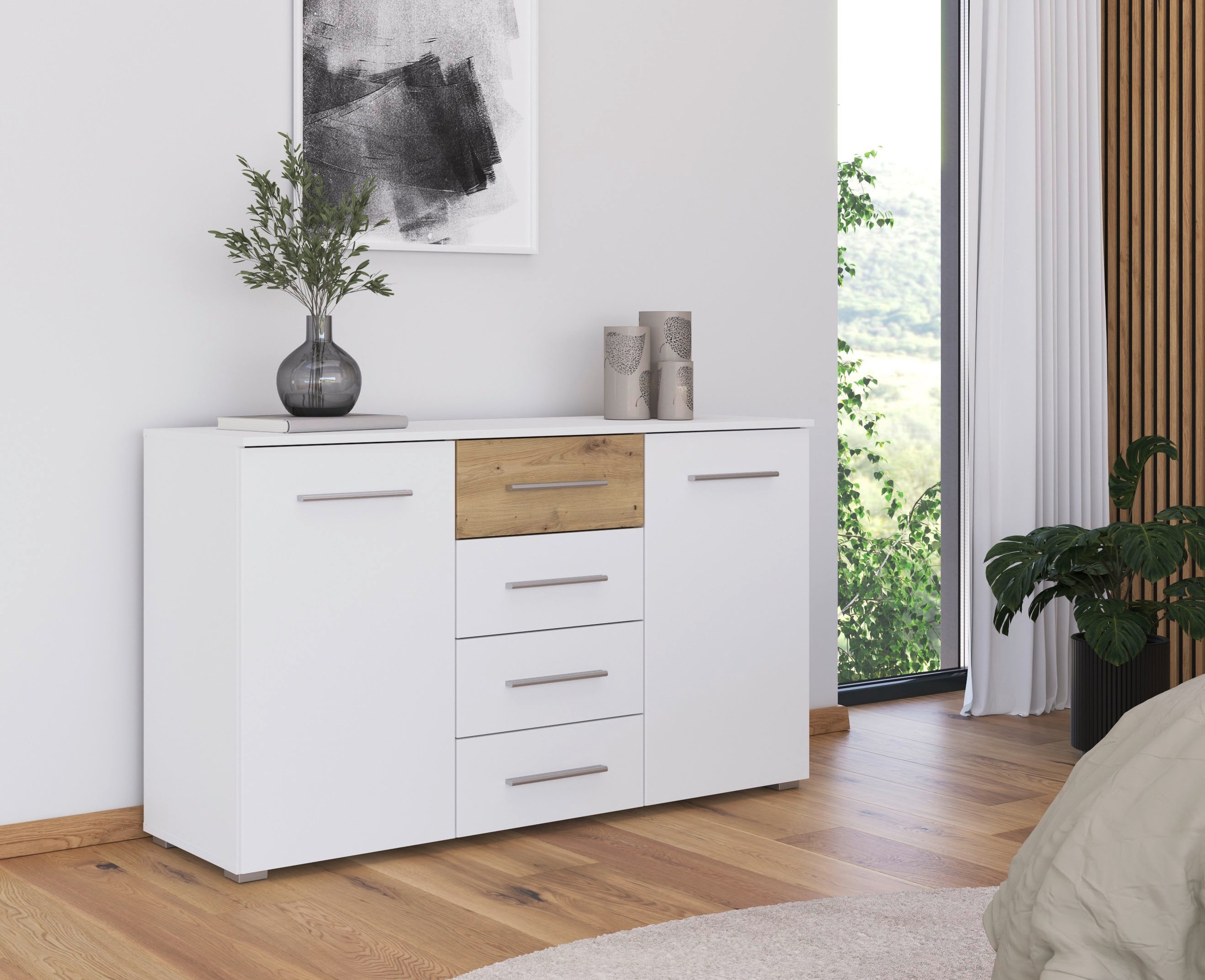 rauch Kombikommode "Sideboard Kommode Schubladenkommode TARRAGONA", mit 4 g günstig online kaufen