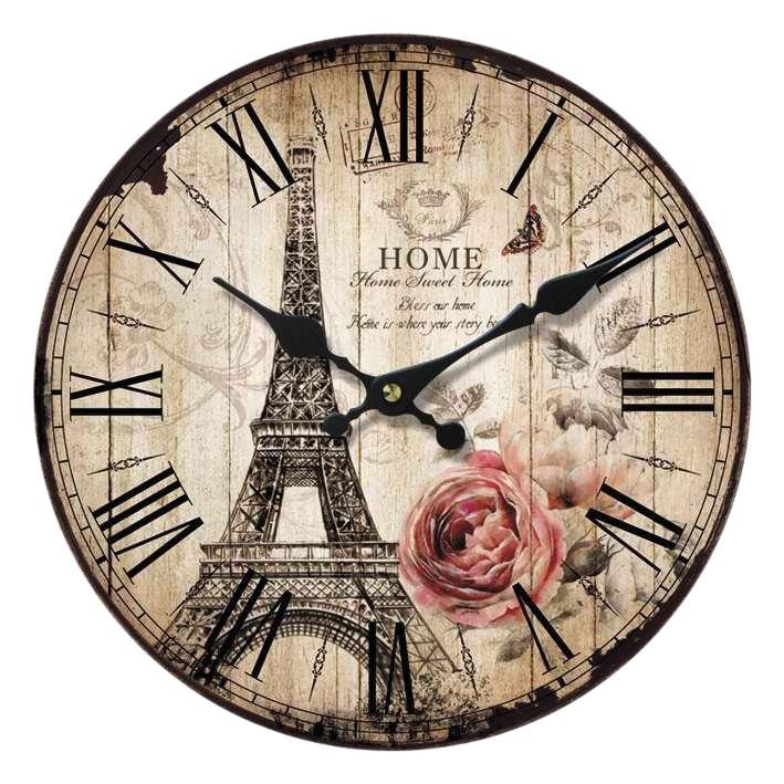 OTTO home Wanduhr ""Eiffelturm I"" römische Ziffern, 34 cm