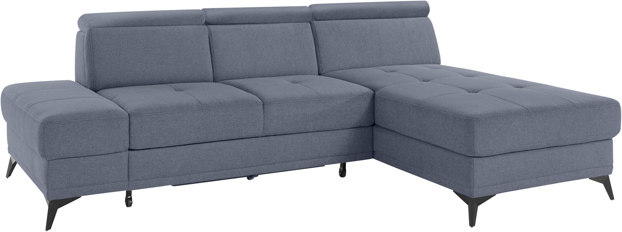 INOSIGN Ecksofa »Cardiz L-Form«, inkl.Kopfteilverstellung und Federkern wahlweise mit Bettfunktion