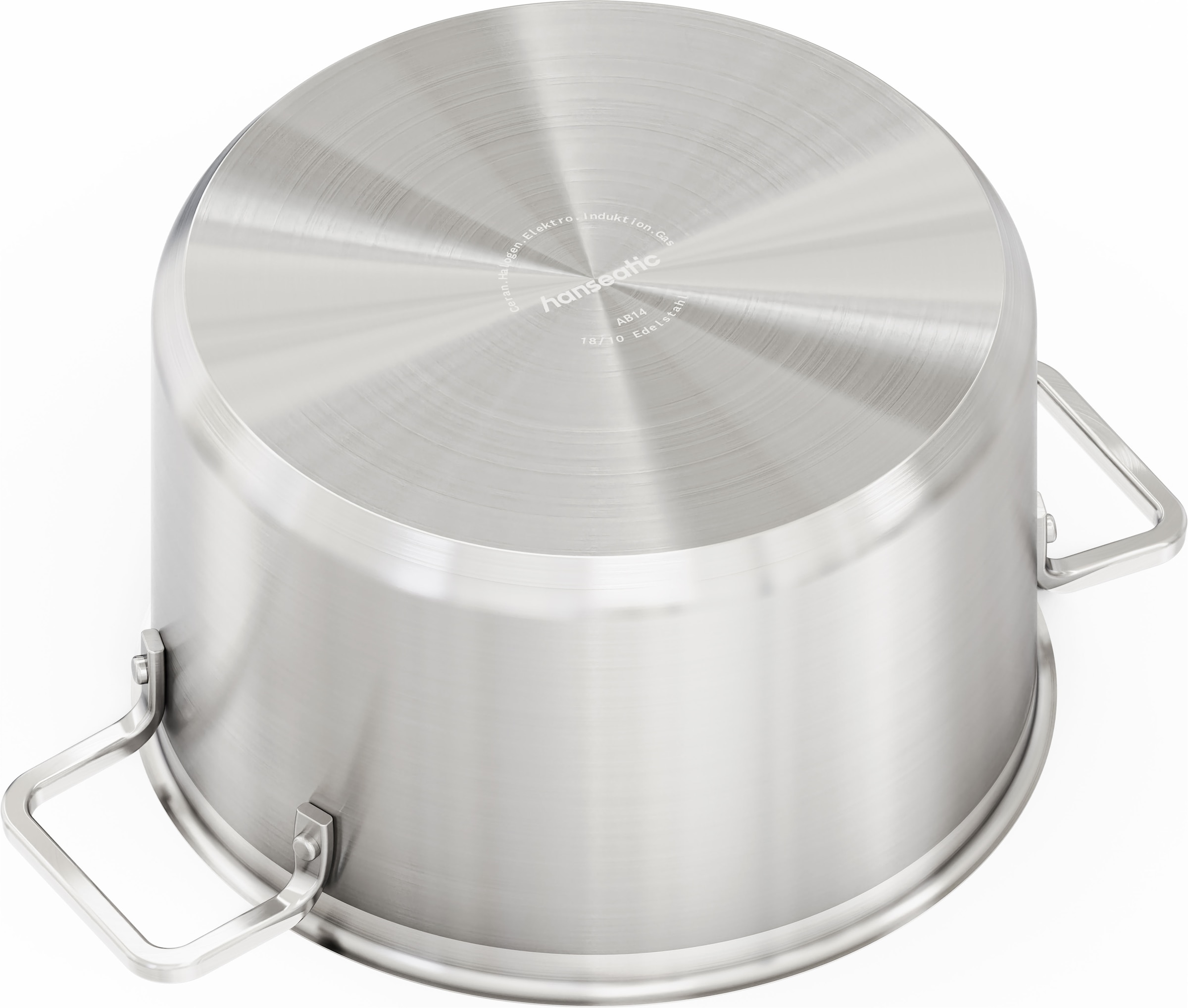 Hanseatic Topf-Set »DAILY« Set, Stielkasserolle 16 cm, Kochtopf 2x16/2x20/1x24 cm, 11 tlg. Edelstahl 18/10