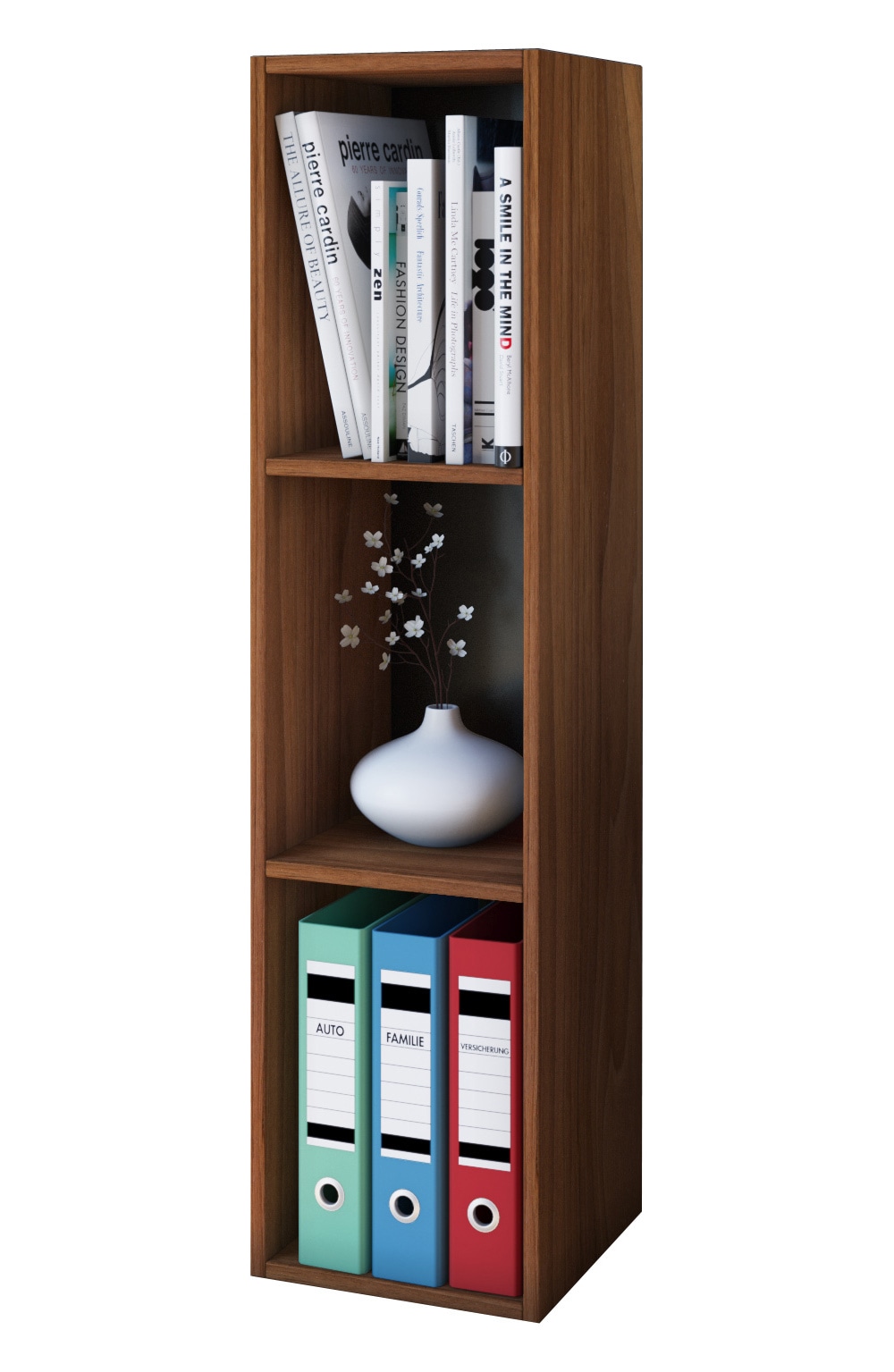 VCM Standregal "Holz Stand Regal Aufbewahrung Deko Bücher Mendas 3" 1 Stk. tlg.