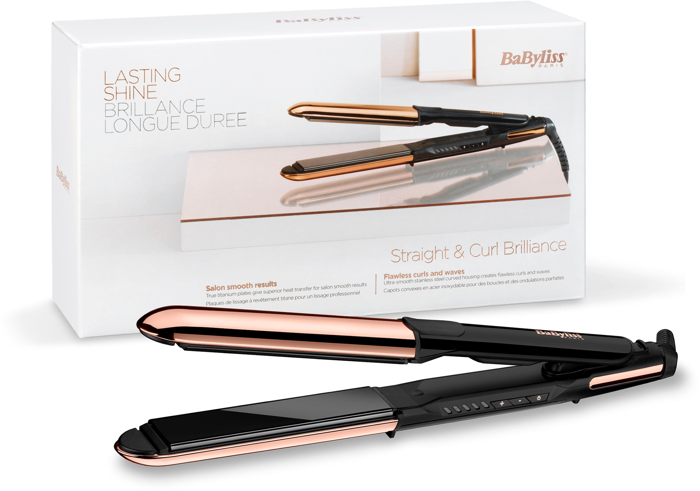 Brilliance«, Curl 2-in-1 BAUR BaByliss »ST482E Titan-Beschichtung, Glätteisen | Straight & Glätteisen