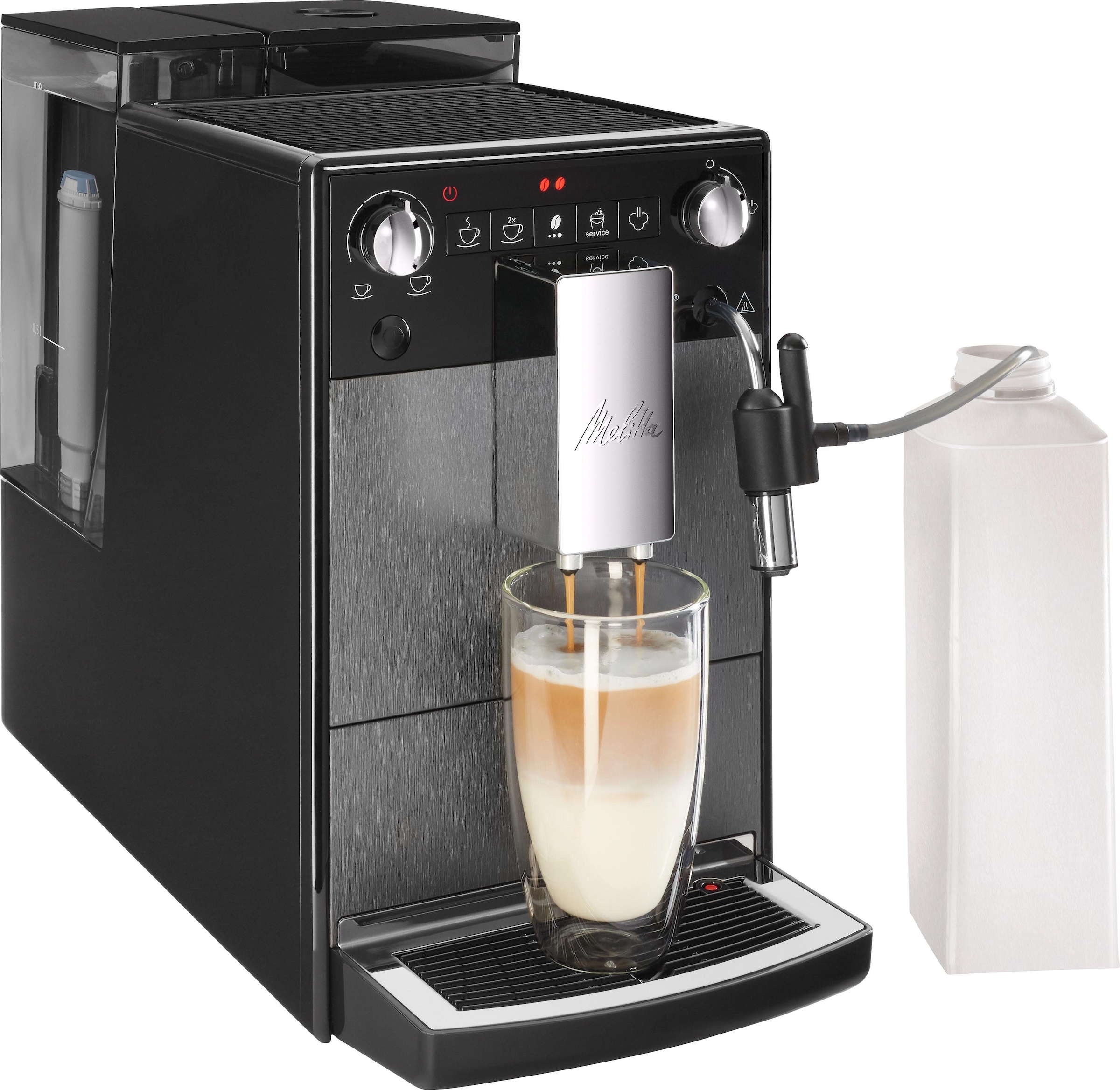 Melitta Kaffeevollautomat »Avanza® F270-100 Mystic Titan«, Kompakt, aber XL Wassertank & XL Bohnenbehälter, Milchschaum-System