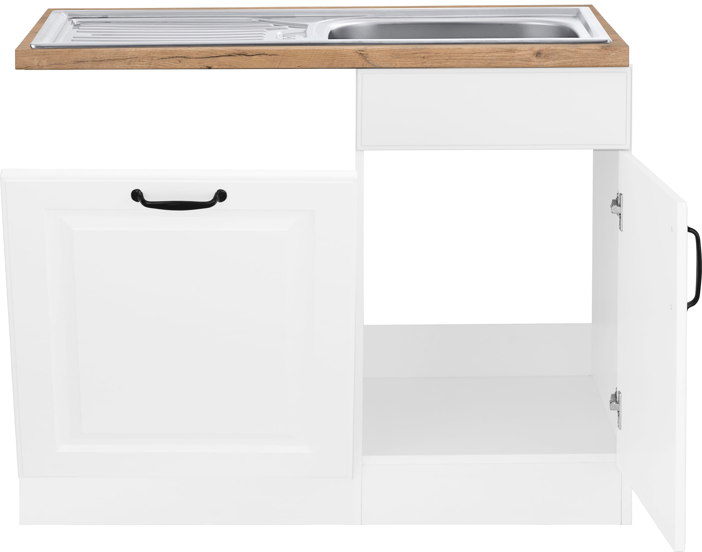 wiho Küchen Spülenschrank »Erla«, 110 cm breit, inkl. Tür/Sockel für Geschirrspüler
