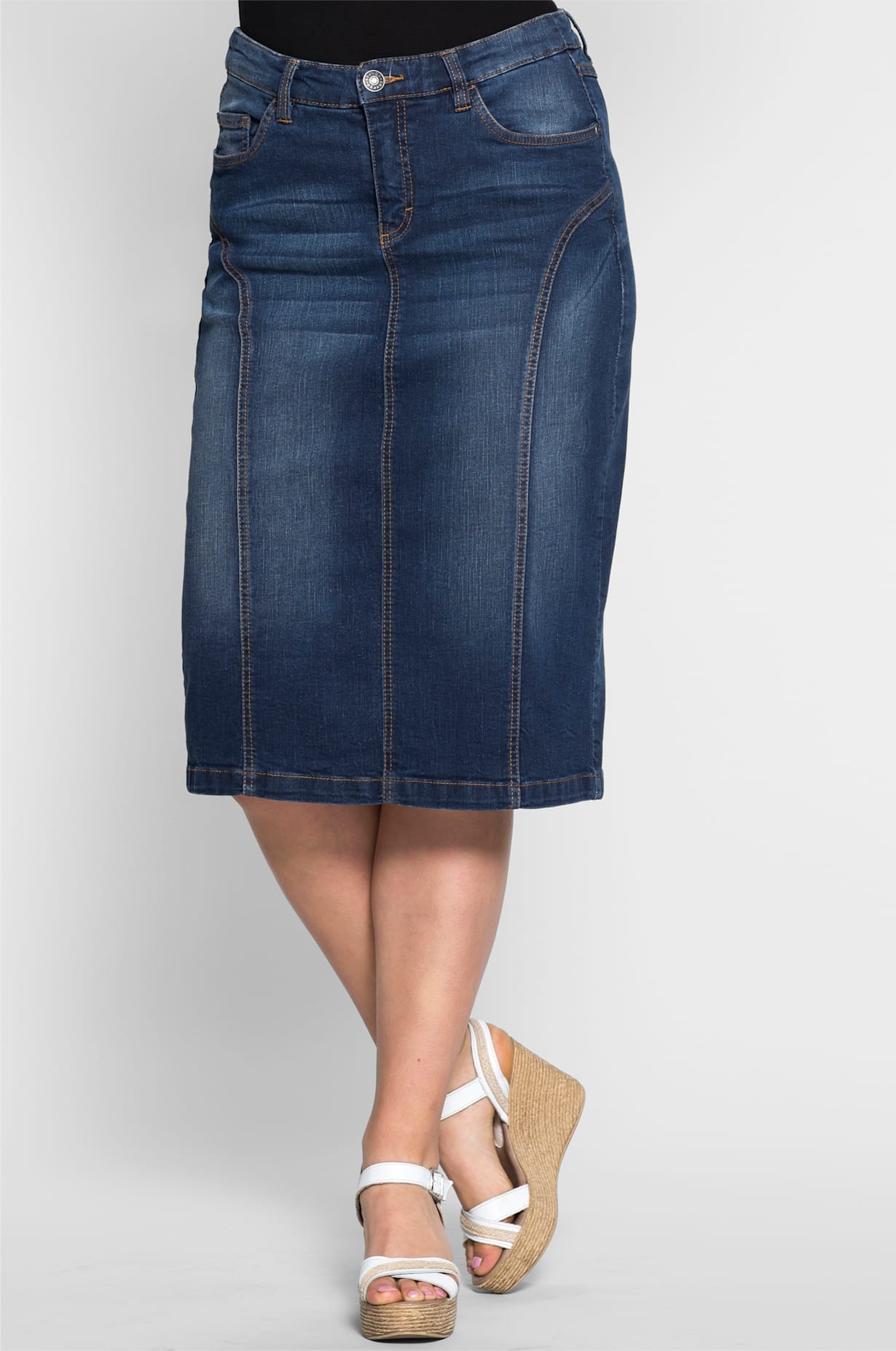 Sheego Jeansrock günstig online kaufen
