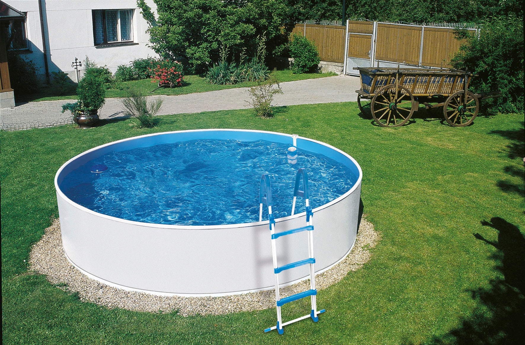 my POOL BWT Rundpool, (Set, 4 tlg.), inkl. Skimmy und Stahlrohrleiter