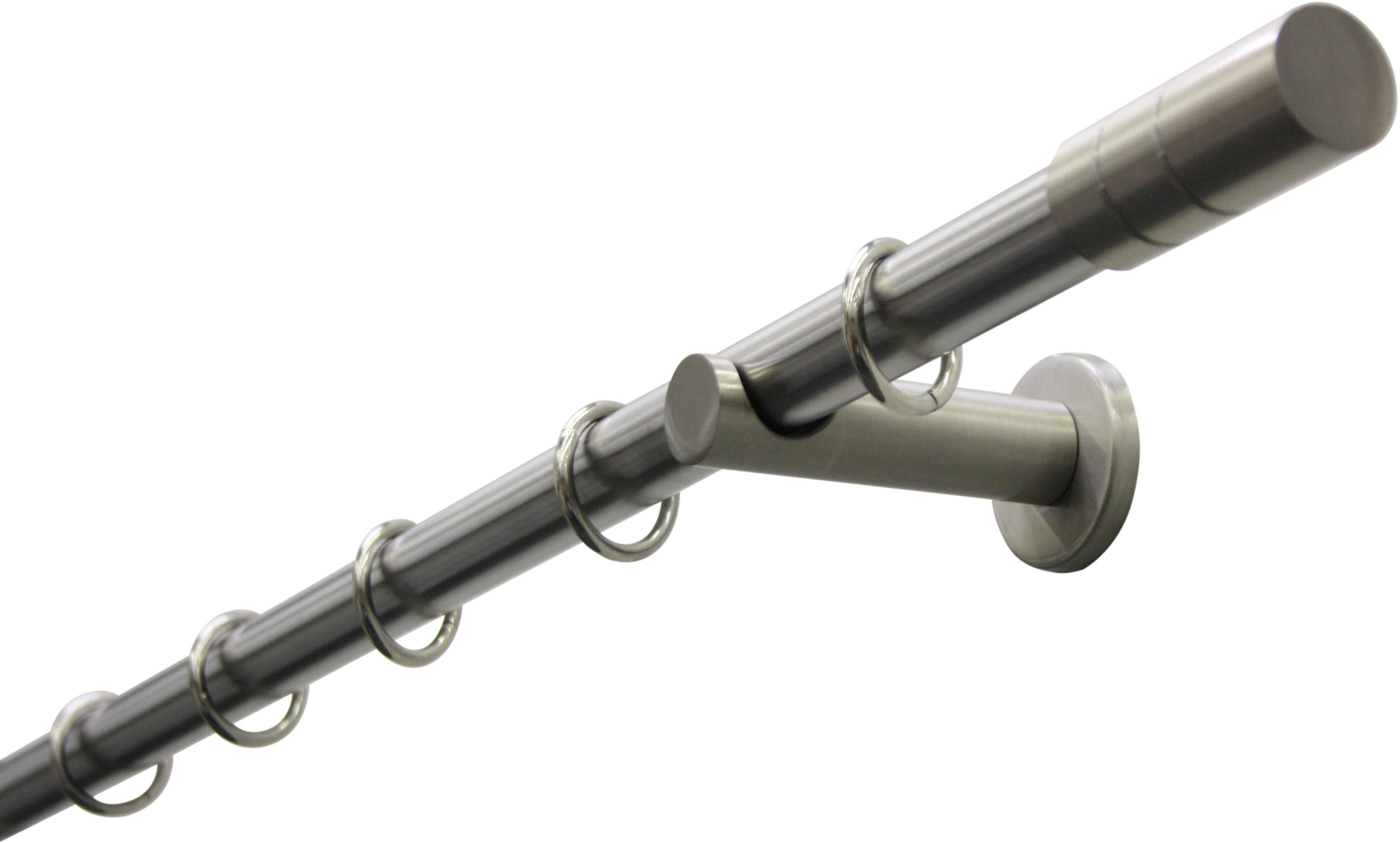 GARDINIA Gardinenstange "Set Metall" Ø 20 mm 1 läufig-läufig Fixmaß 1-Lauf