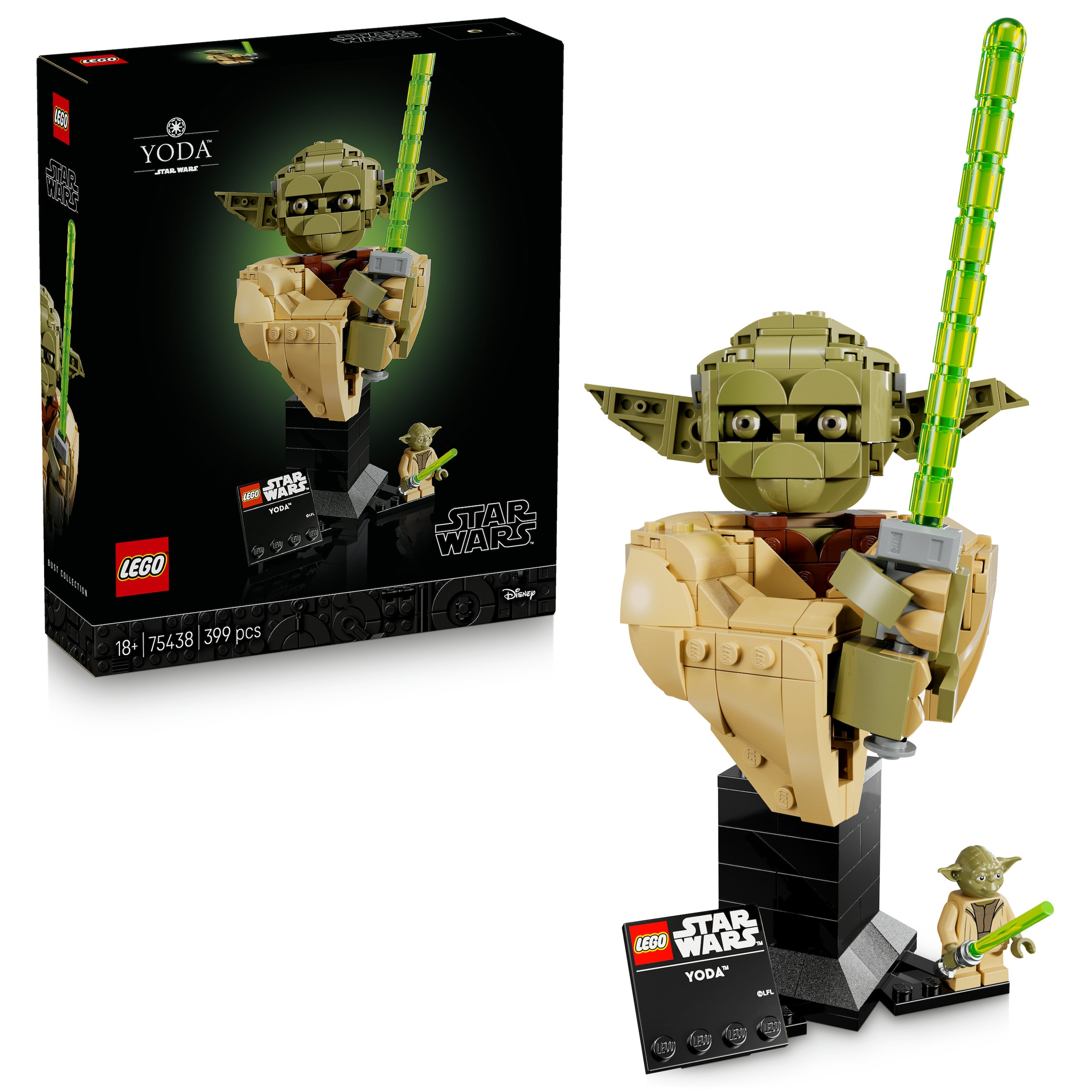 LEGO® Konstruktionsspielsteine »Yoda Büste (75438), LEGO Star Wars™«