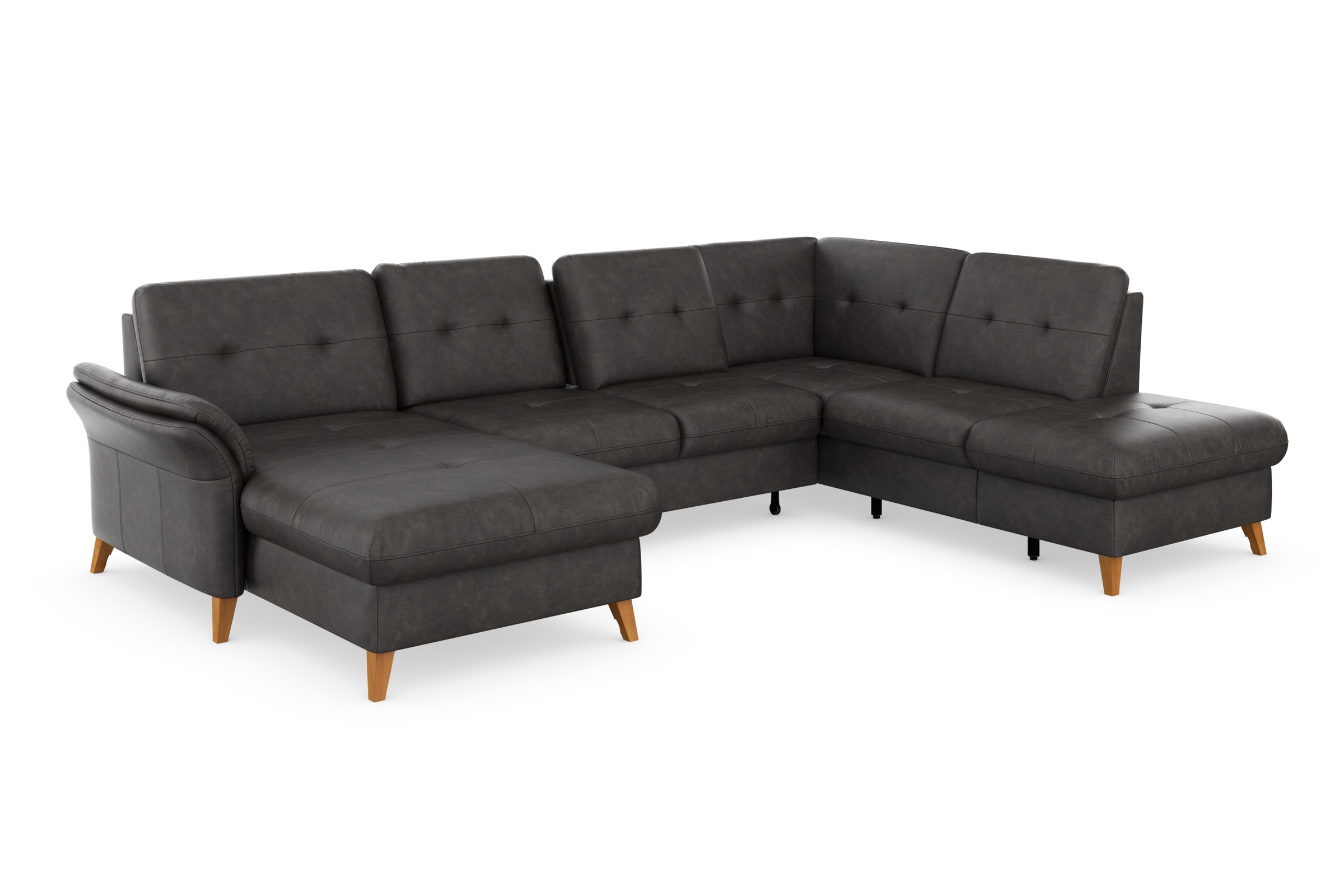 sit&more Wohnlandschaft »Göteborg«, inkl. Sitztiefenverstellung, wahlweise mit Bettfunktion & Bettkasten
