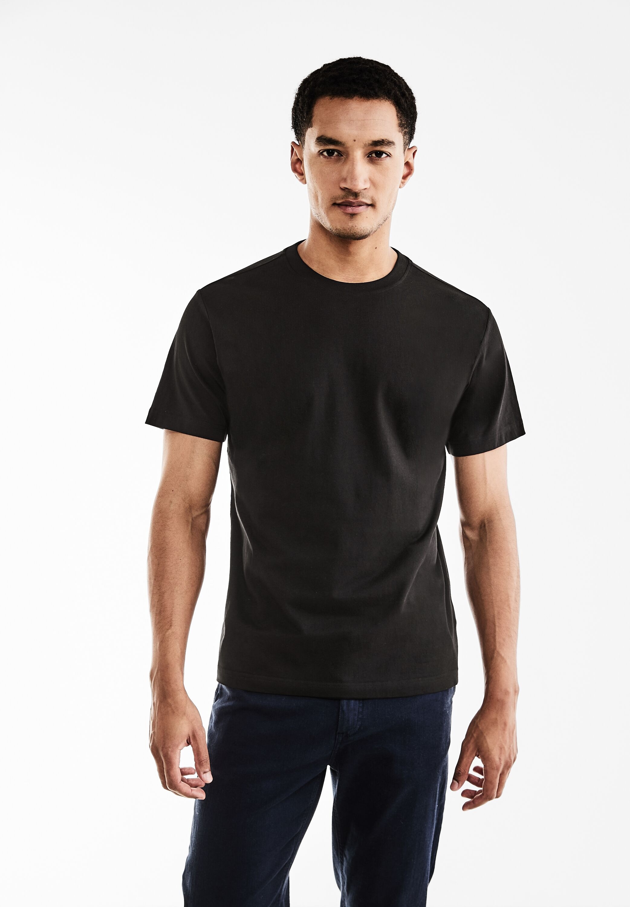STREET ONE MEN T-Shirt, mit Rundhalsausschnitt