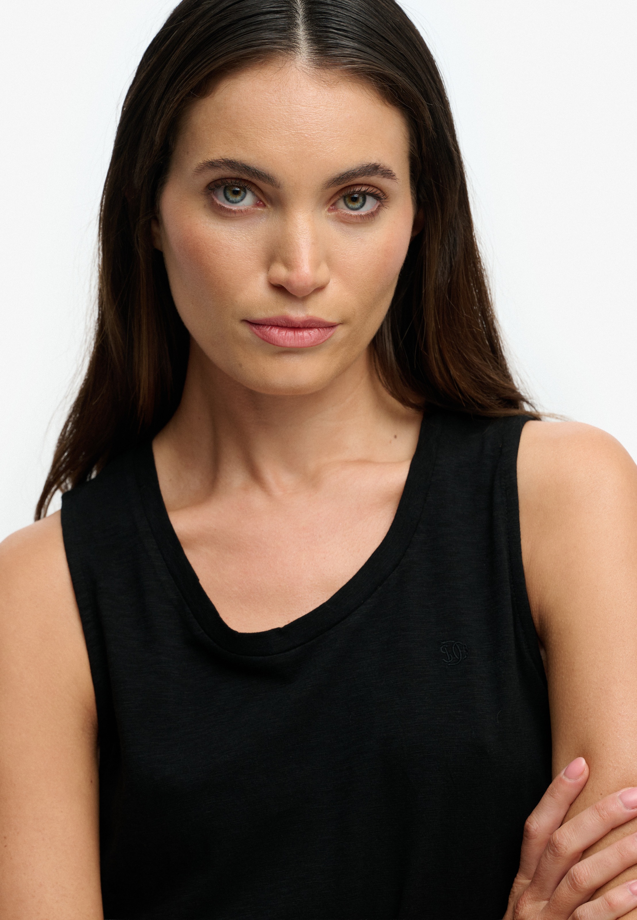 Superdry Scoop Neck Tank Women's Black XL 3