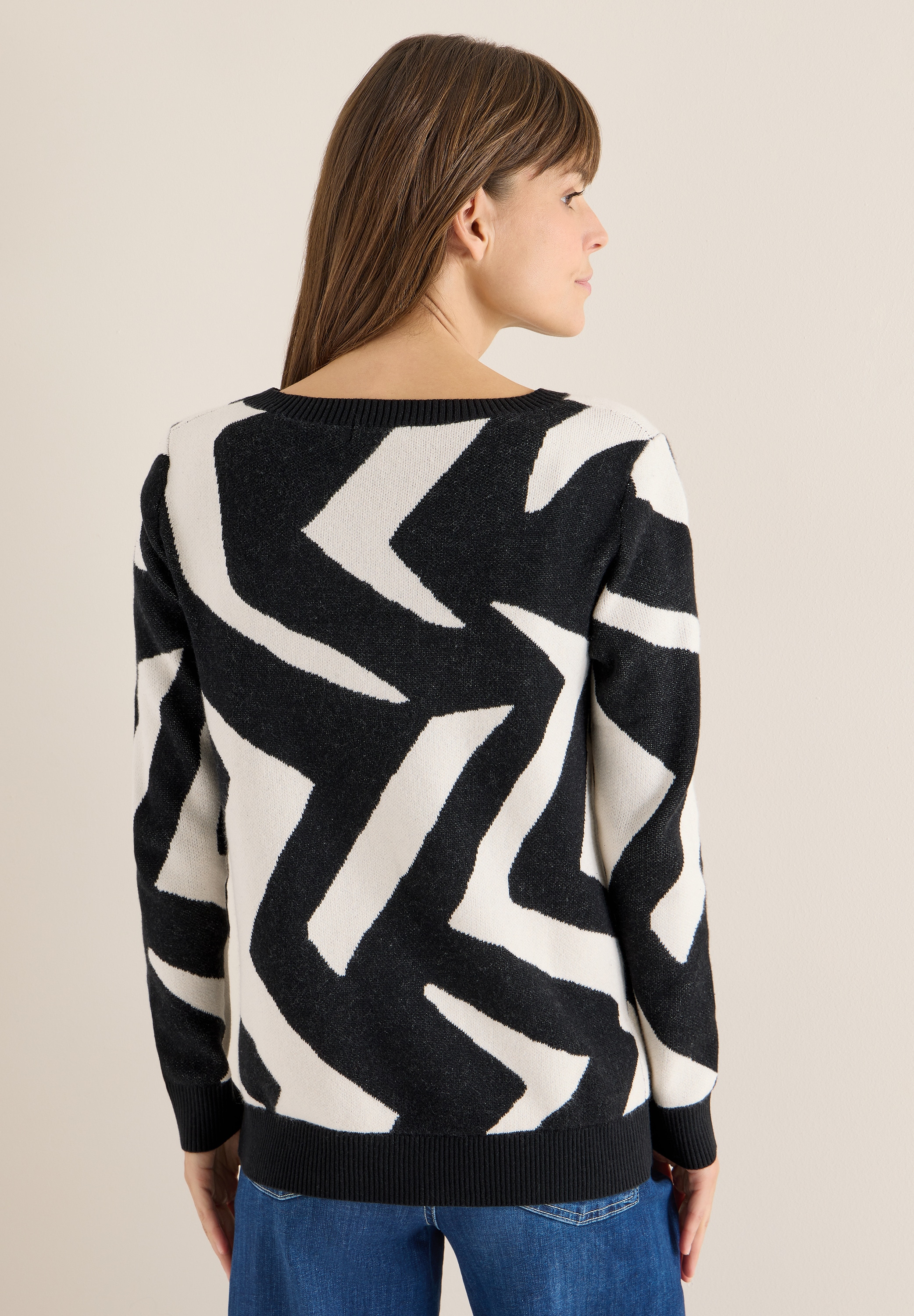 Cecil Strickpullover mit grafischem Muster