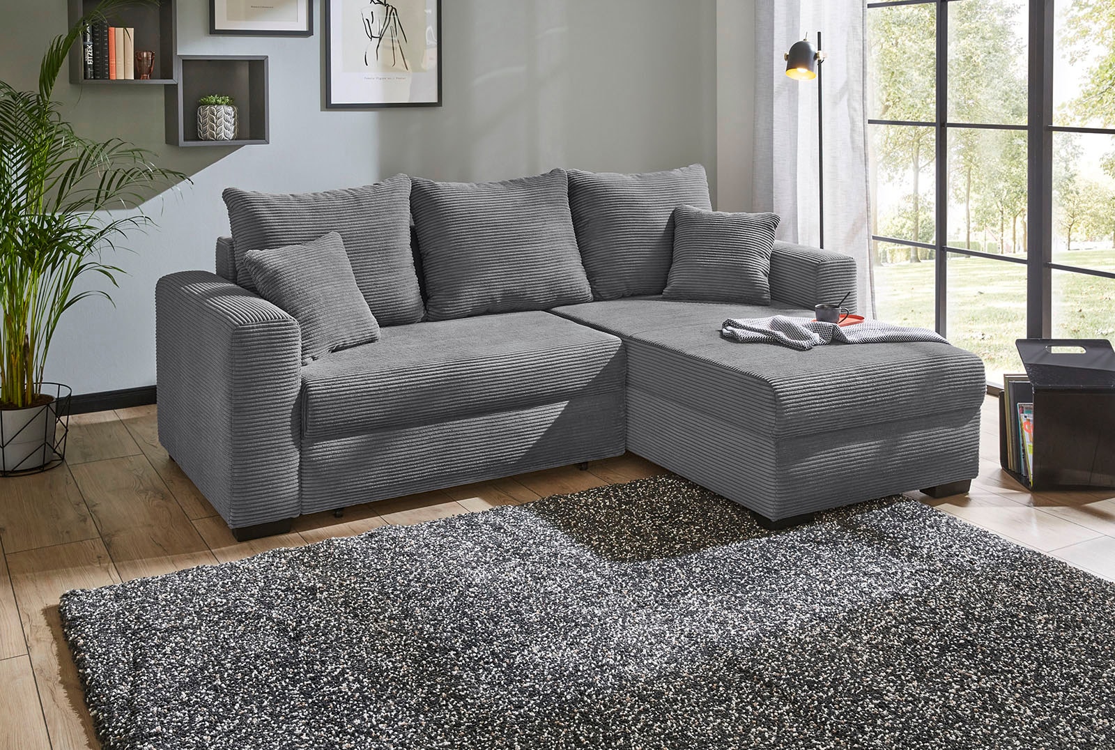 Jockenhöfer Gruppe Ecksofa "Elmau L-Form, B: 235cm", mit Bettfunktion, Bett günstig online kaufen