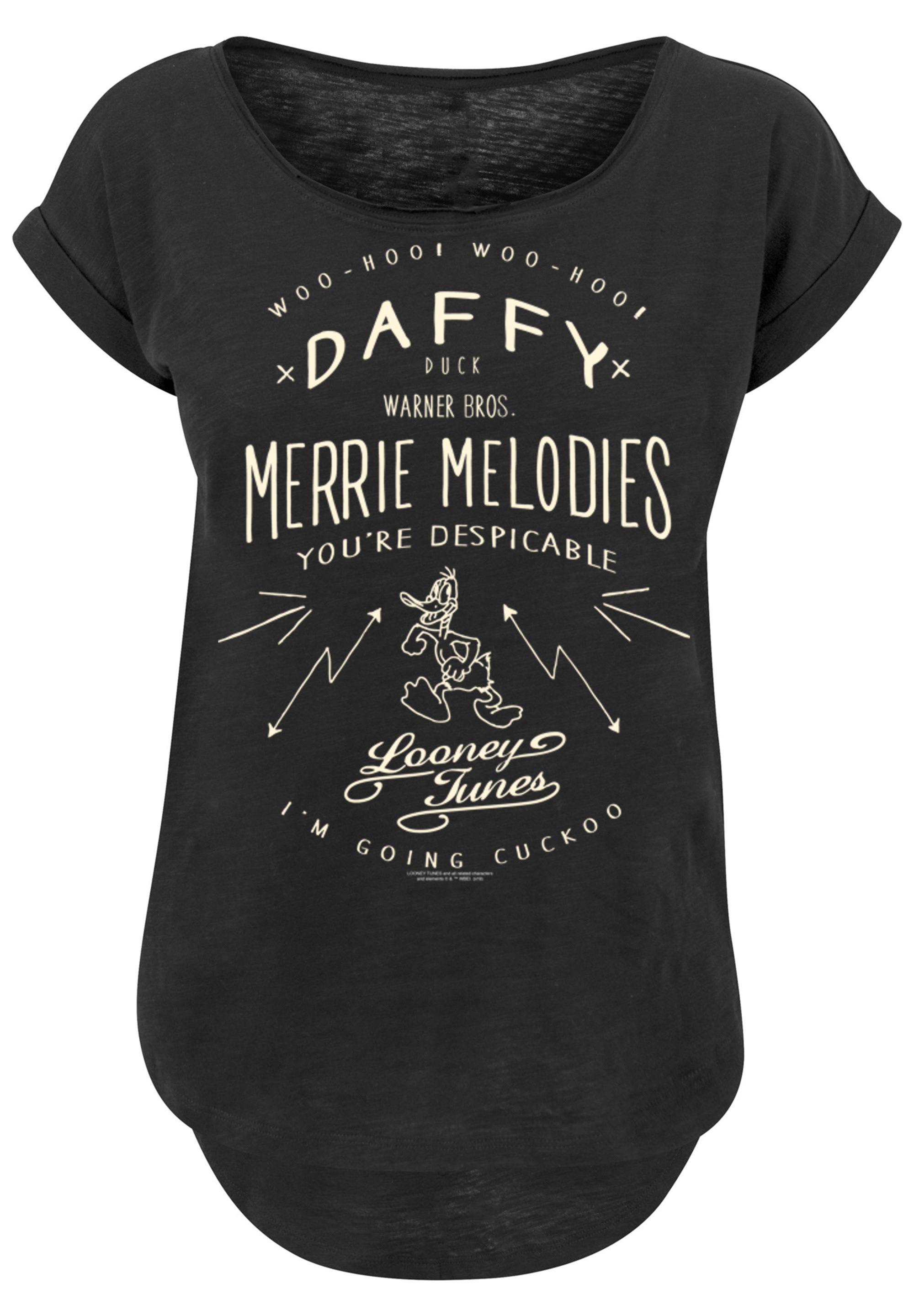 F4NT4STIC T-Shirt »Looney Tunes Daffy Duck Vintage«, Print