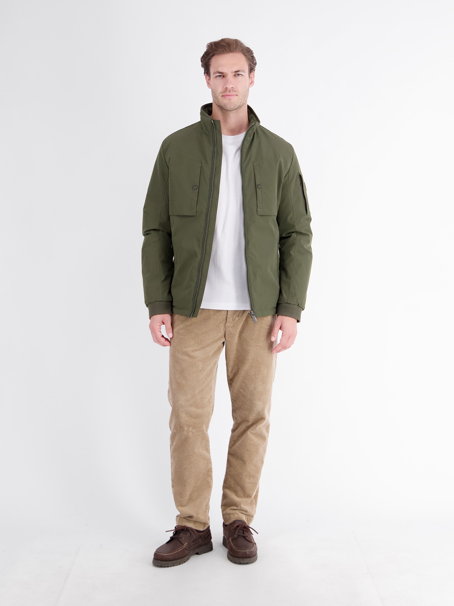 LERROS Outdoorjacke »Sportive Jacke aus flexibler Kunstfaser mit Fütterung« ohne Kapuze