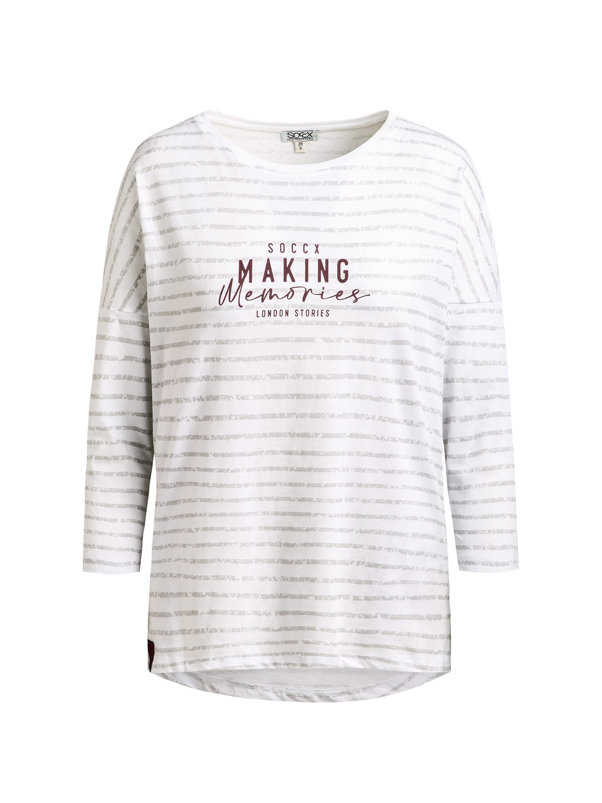 SOCCX 3/4-Arm-Shirt aus Baumwolle