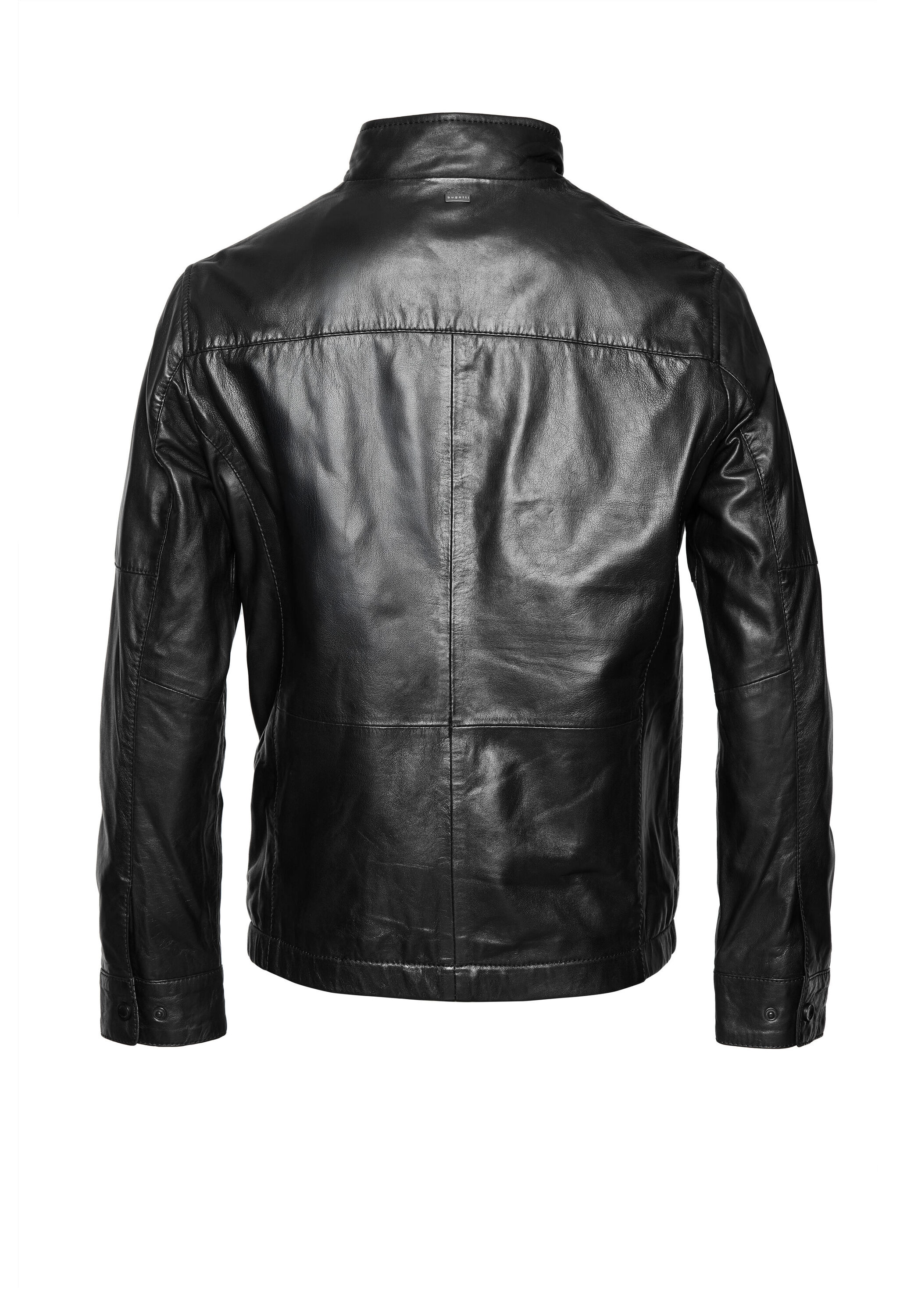 bugatti Lederjacke »BUANGELO« ohne Kapuze Mit seitlichen Eingrifftaschen