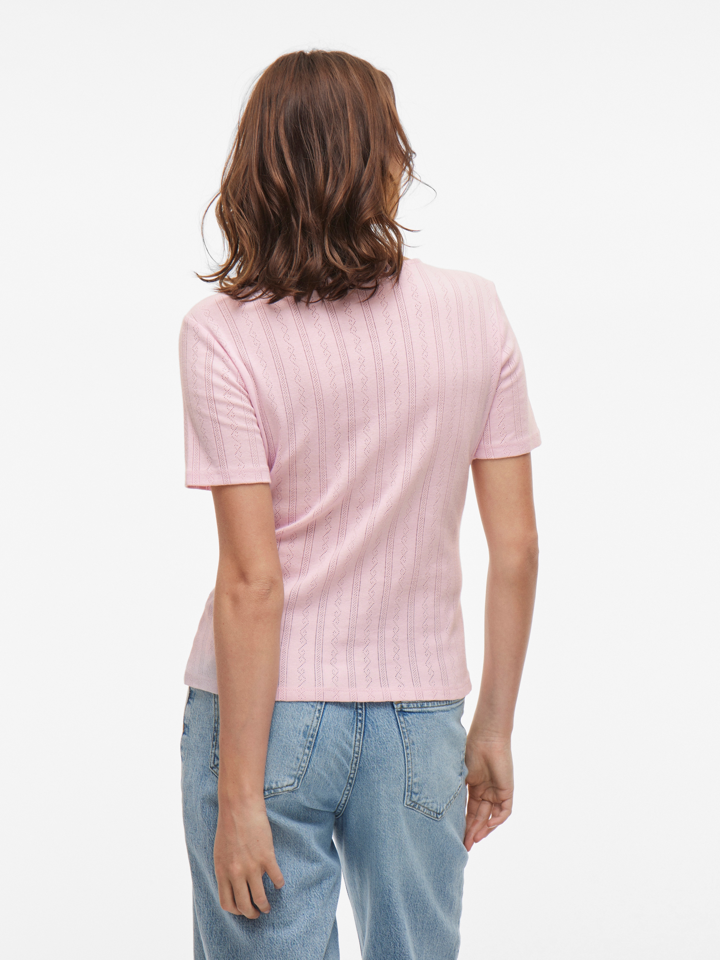Vila Kurzarmshirt »VIKASSIE S/S POINTELLE TOP - NOOS«