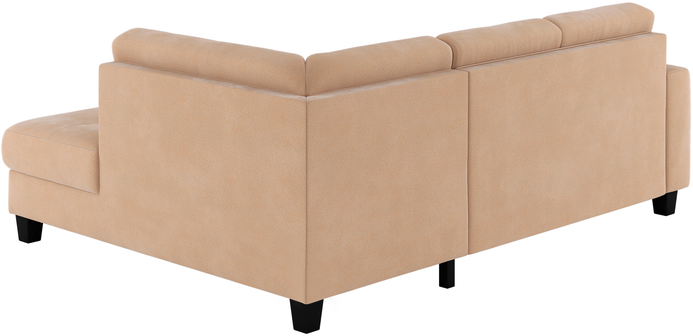 Places of Style Ecksofa »Varese«, Kreuznaht in beige
