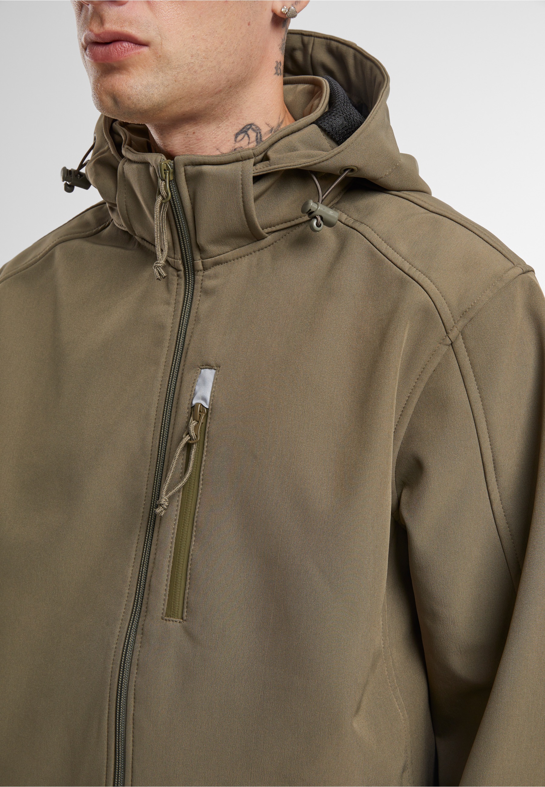 Brandit Allwetterjacke »Brandit Softshelljacket Hurricane« 1 Stk. tlg. mit Kapuze