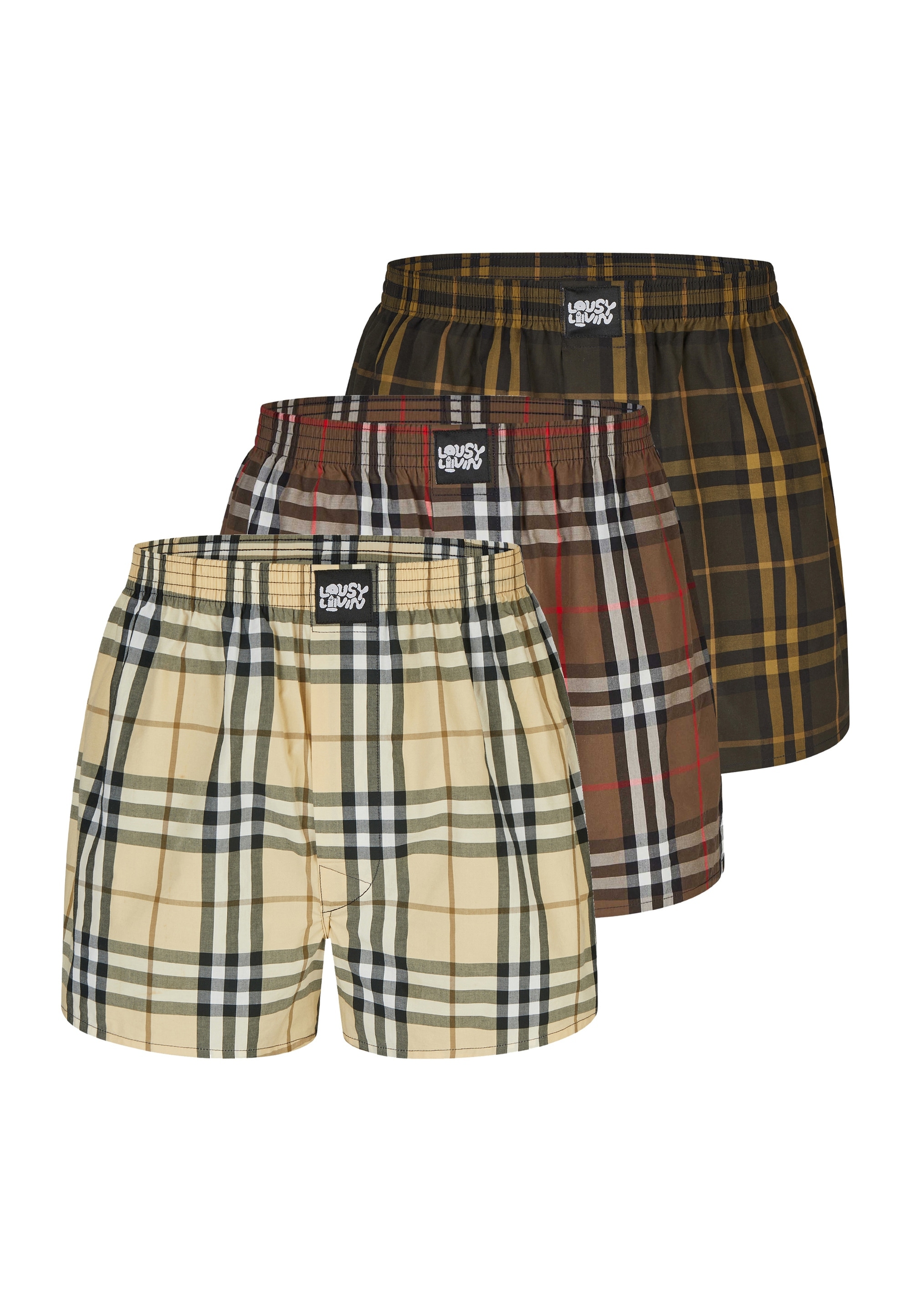 Lousy Livin Boxershorts »Check« mit modischem Karo-Muster