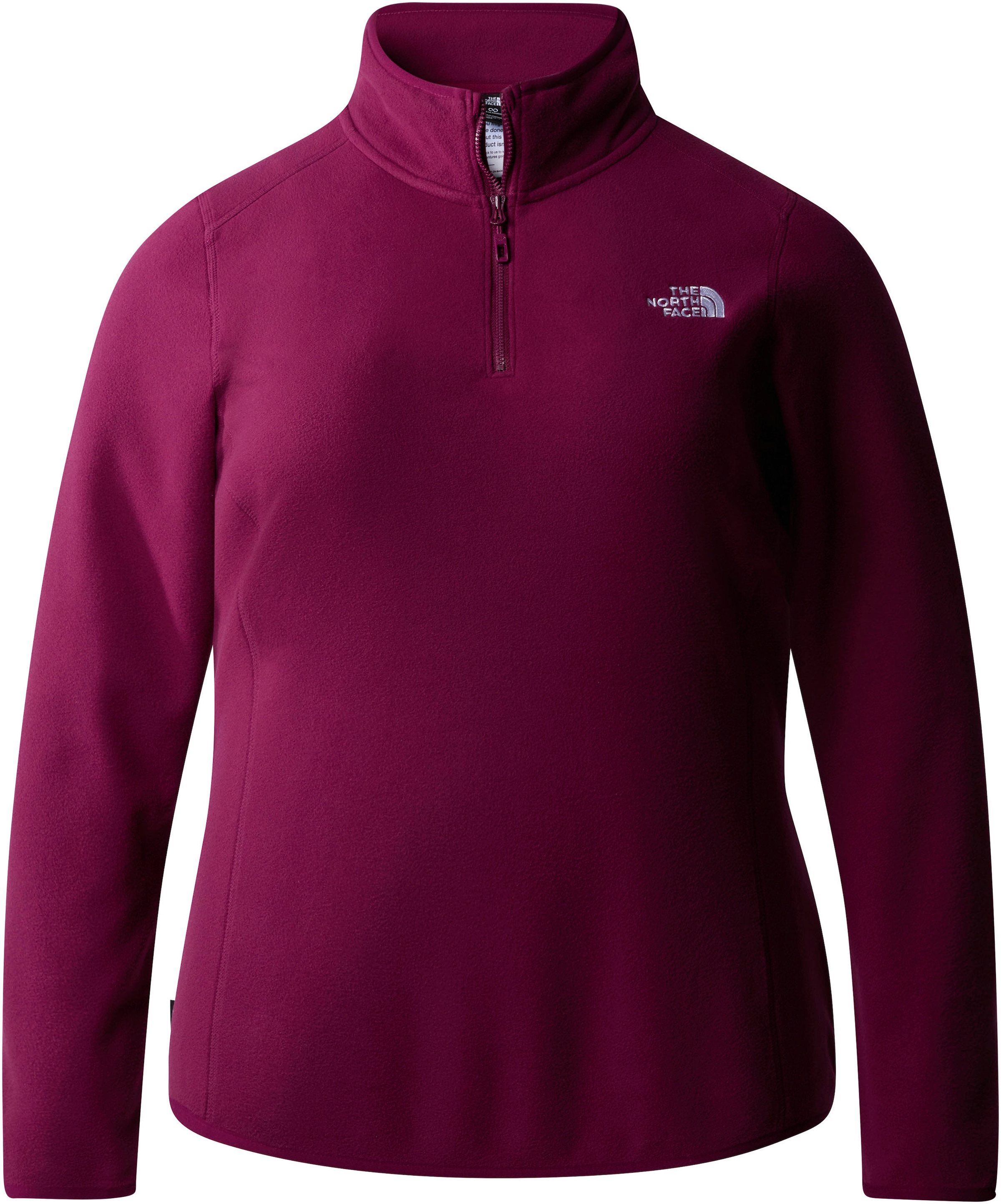 The North Face Fleecejacke »PLUS 100 GLACIER FLEECE 1/4 ZIP«, aus seidenweichem Mikrofleece