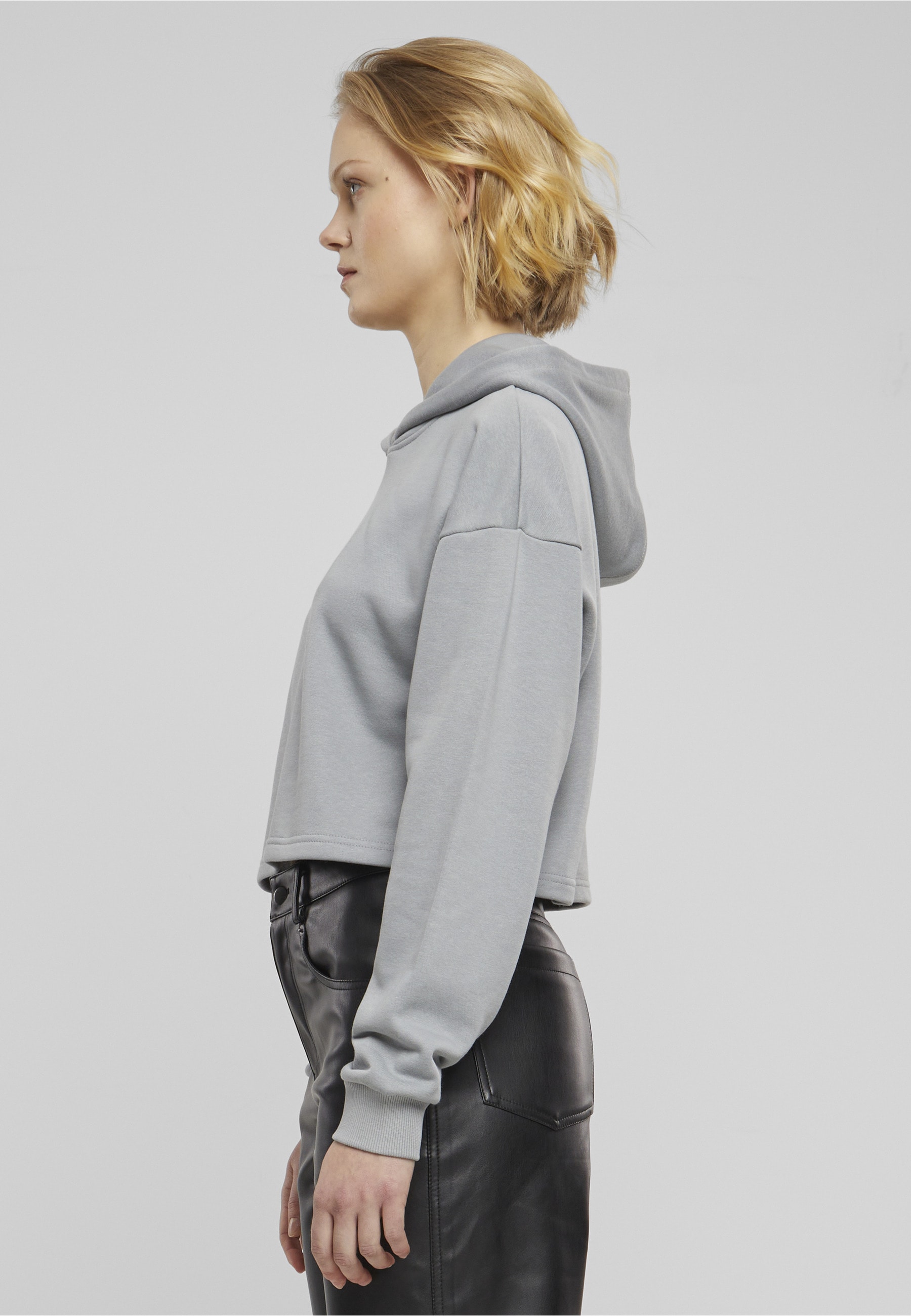 URBAN CLASSICS Kapuzenpullover »Urban Classics Damen Ladies Oversized Cropped Light Terry Hoodie« 1