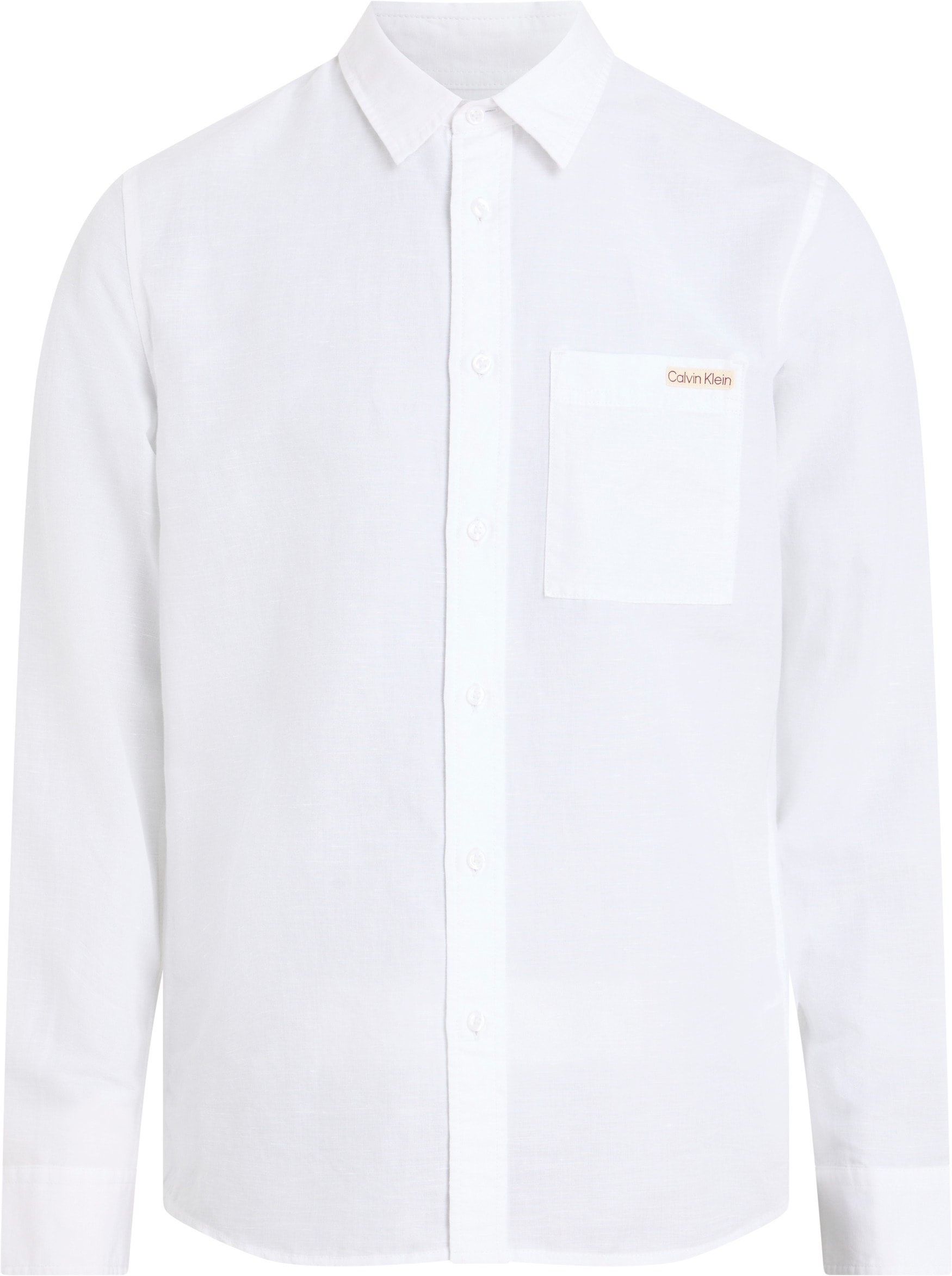 Calvin Klein Jeans Leinenhemd »LINEN COTTON SHIRT«, mit Brusttasche
