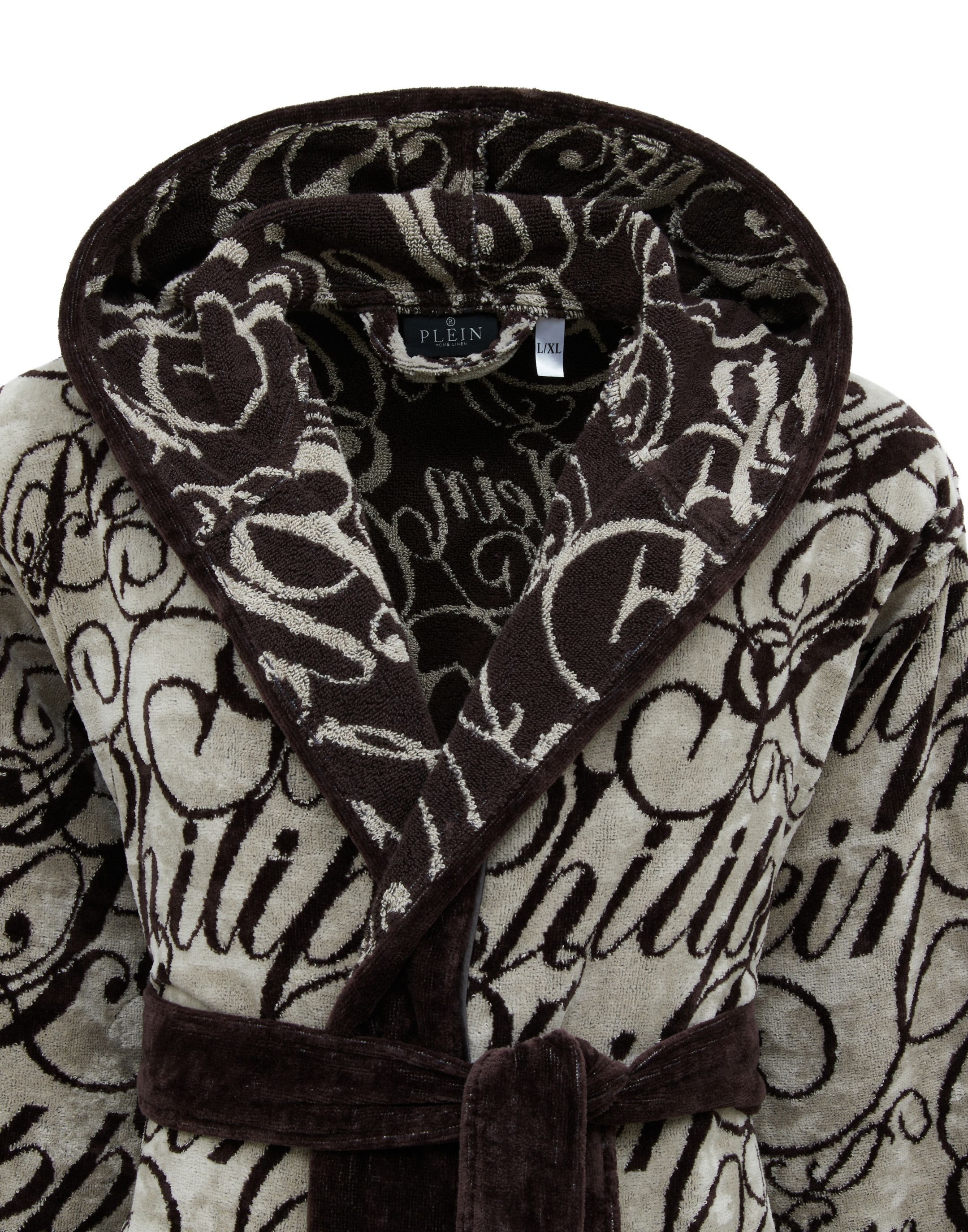 PHILIPP PLEIN Bademantel »Hooded Bathrobe Signature«