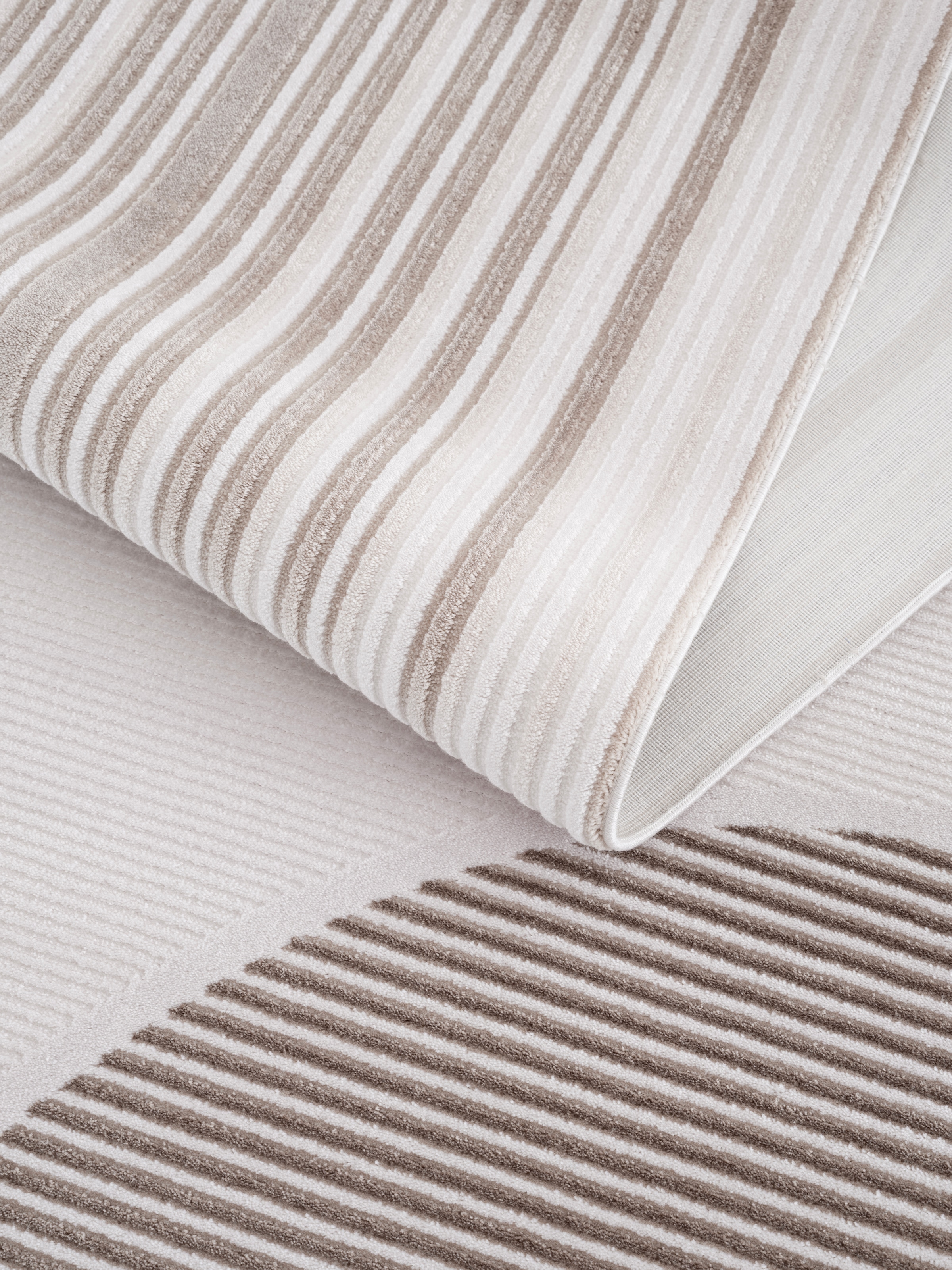 Calvin Klein home Teppich »Glow, mit Fransen, Designerteppich« rechteckig 8 mm Höhe Hoch-Tief, 3D Optik, skandinavischer Stil, Wohnzimmer, Schlafzimmer
