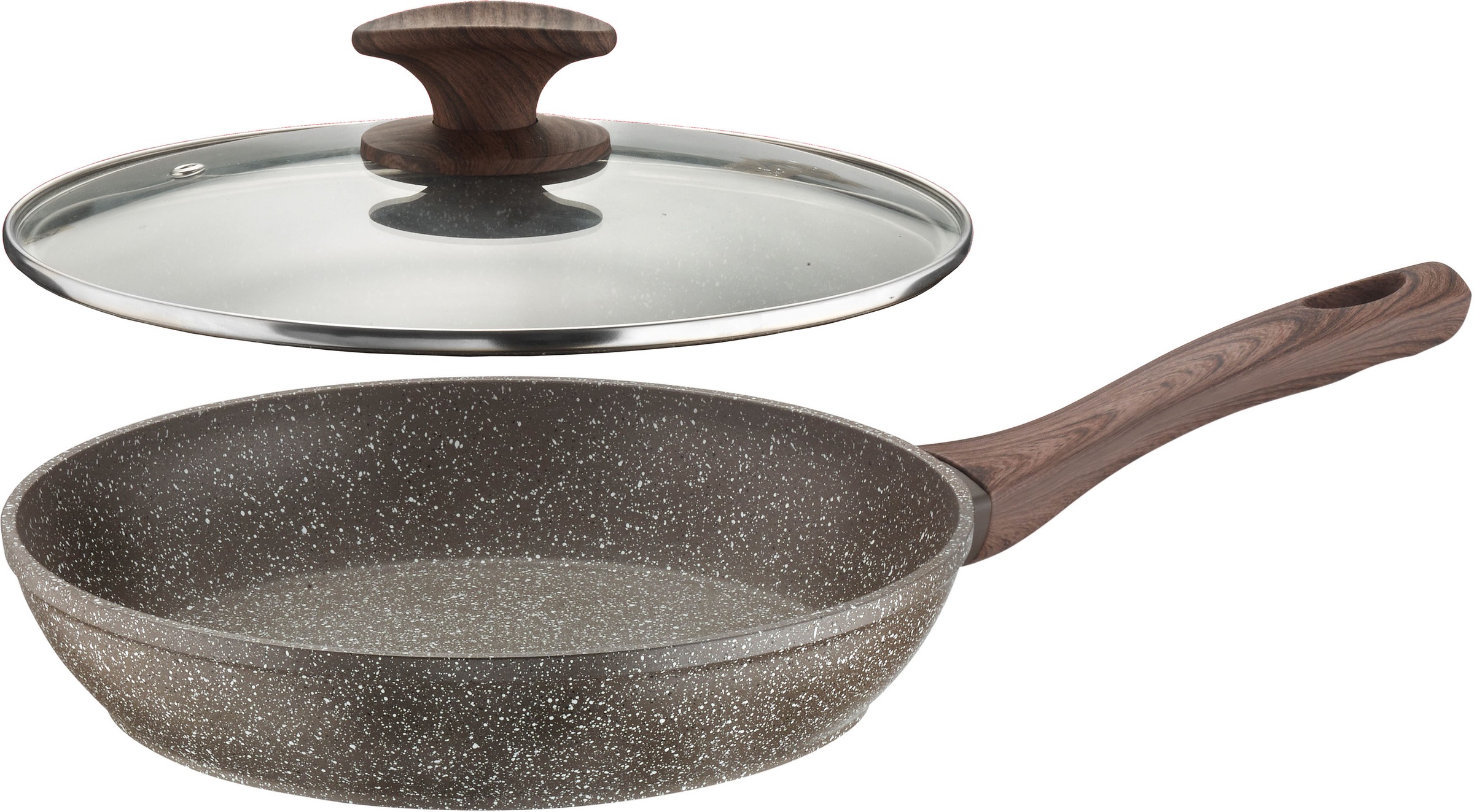 PINTINOX Bratpfanne "Chalet" Aluminium Set, Stein-Optik, Induktionsgeeignet günstig online kaufen