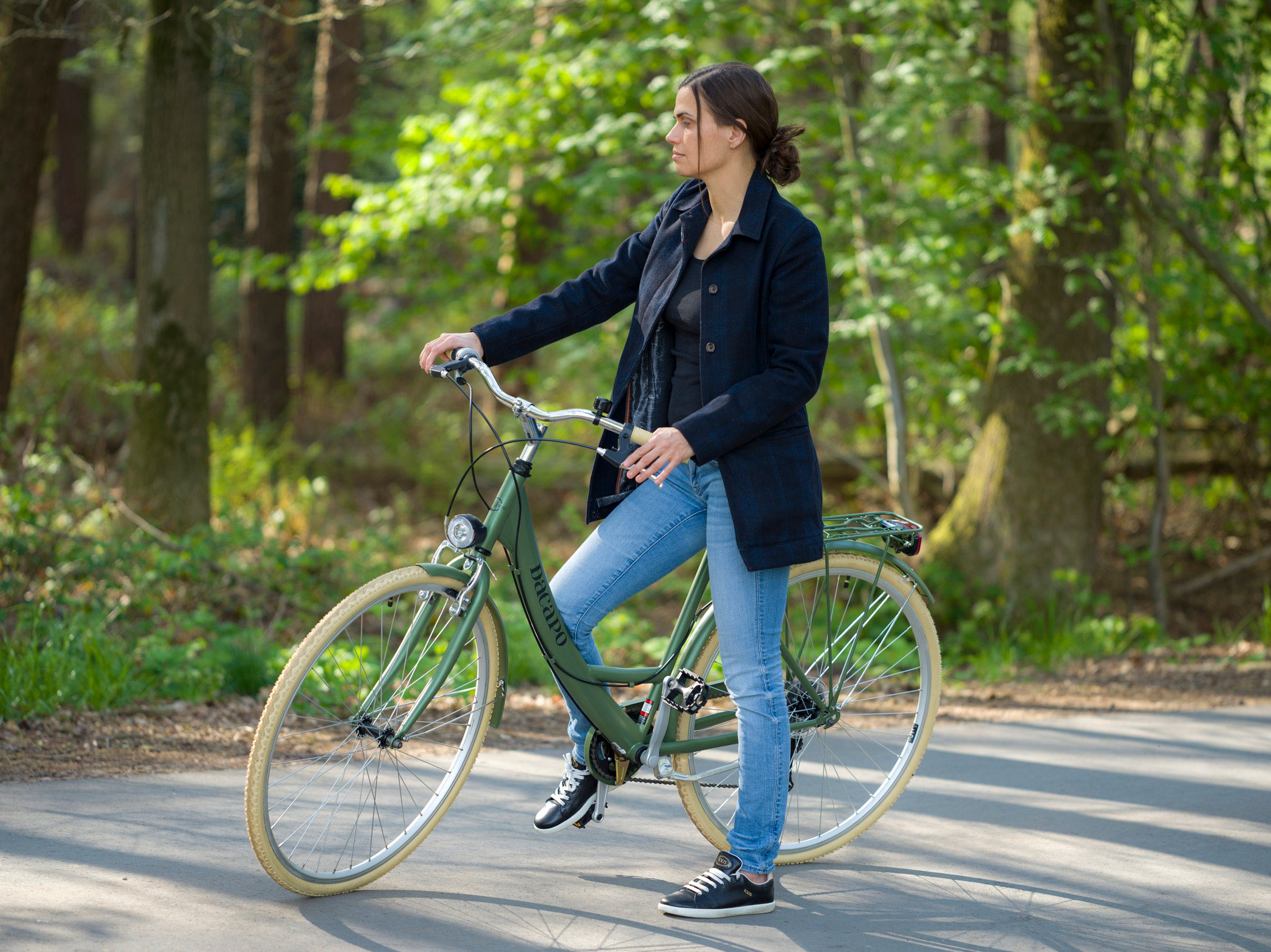 Dacapo Cityrad »Damenfahrrad 28'' Toscana grün Oregano 6 Gänge RH 48 cm«, 6 Gang, Kettenschaltung