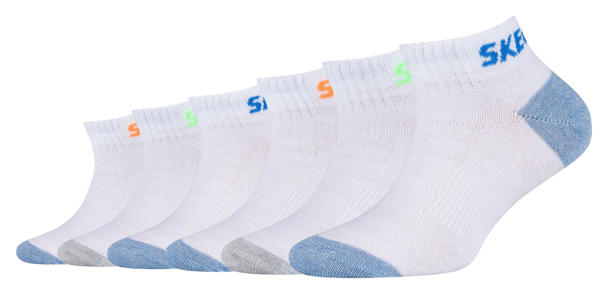 Skechers Sneakersocken, (6 Paar), BAUR | mit Paar) Bündchen weichem (6 bestellen online