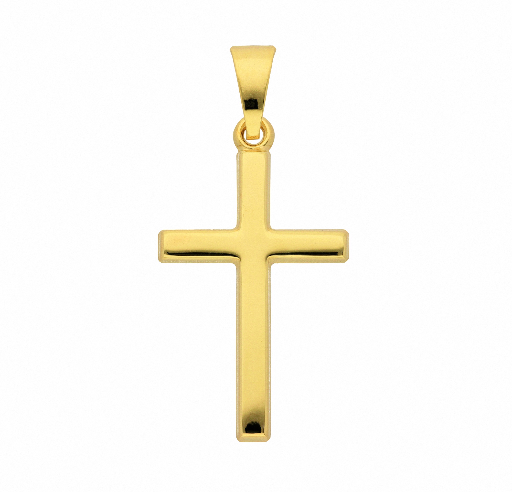 ADELIA ́S Damen Kettenanhänger "Damen Gold Schmuck 585 Gold Kreuz Anhänger", Gold, gold, Gold, Schmuckanhänger, Goldschmuck für Damen & Herren