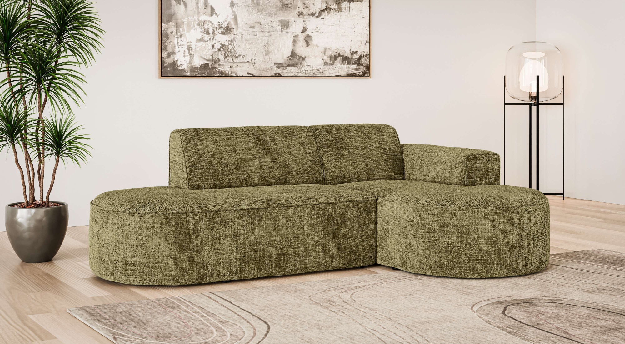 OTTO home Ecksofa "ADELLA Design-Sofa mit Recamiere rechts/links, 248/159/7 günstig online kaufen