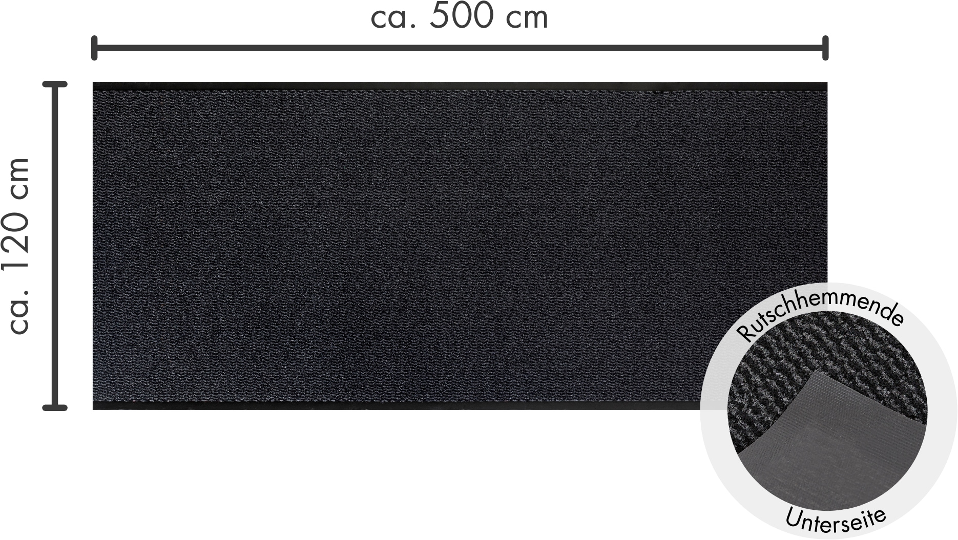 Andiamo Fußmatte "Easy, Made in Netherlands" rechteckig 5 mm Höhe Schmutzfangmatte, rutschhemmend, Innen- und überdachten Außenbereich