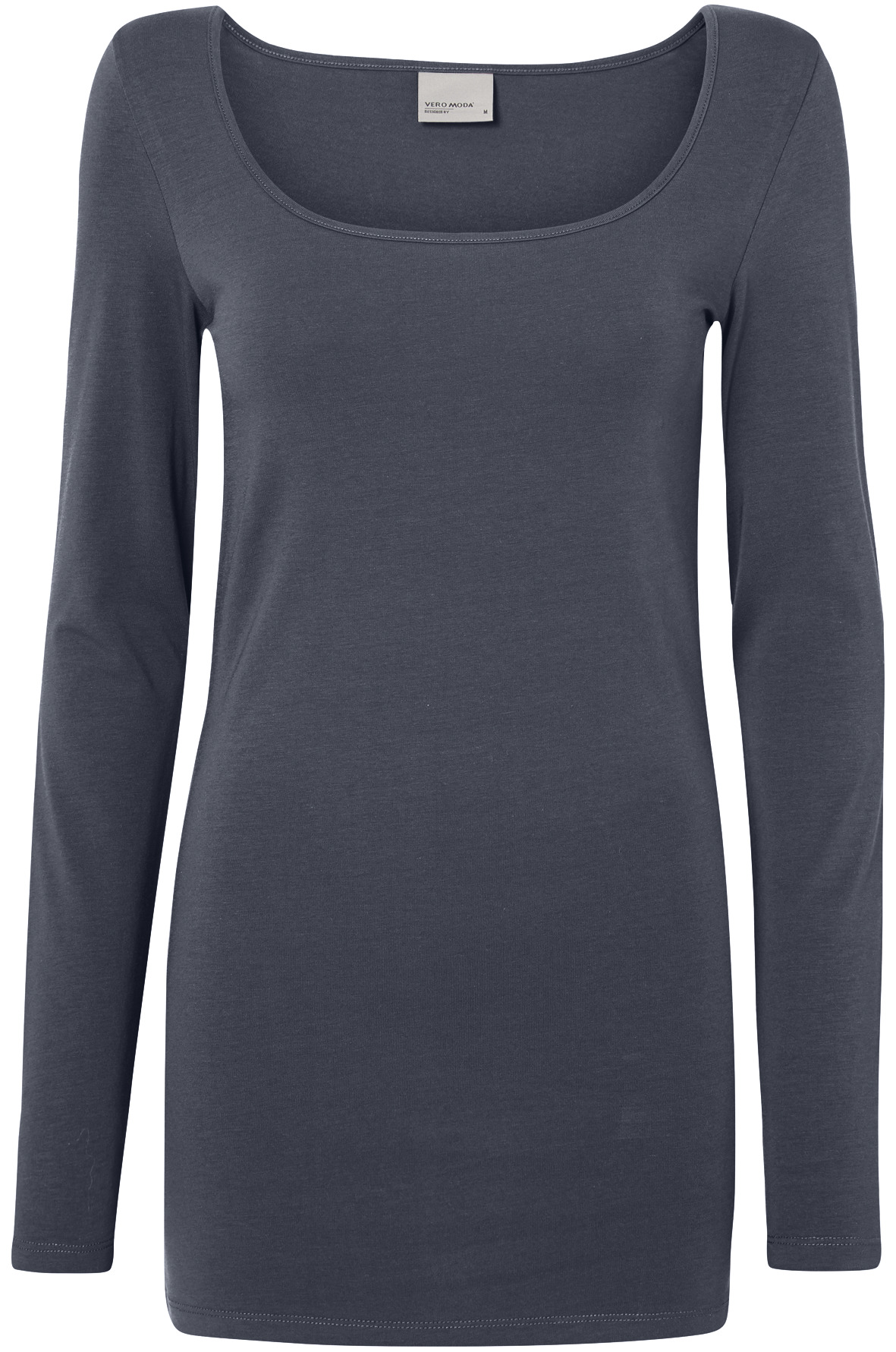 Vero Moda "VMMAXI MY LS SOFT LONG U-NECK NOOS" Baumwollmischung, regular fit
