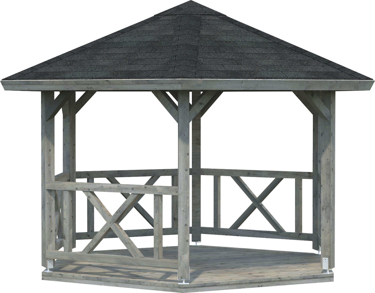 Palmako 1100000002199 "Betty" BxT: 423x423 cm, grau