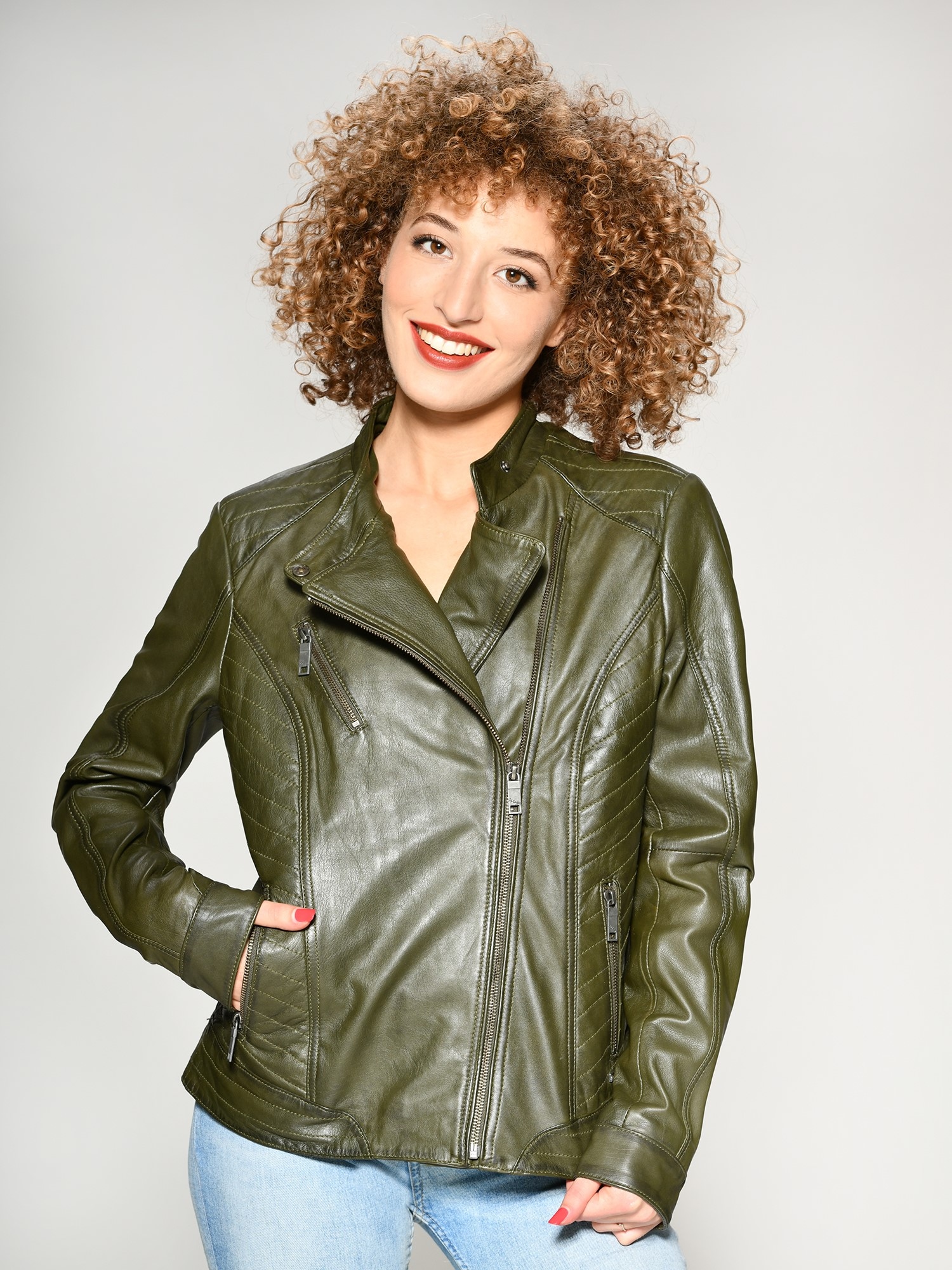 Maze Lederjacke »Sally« online kaufen BAUR 