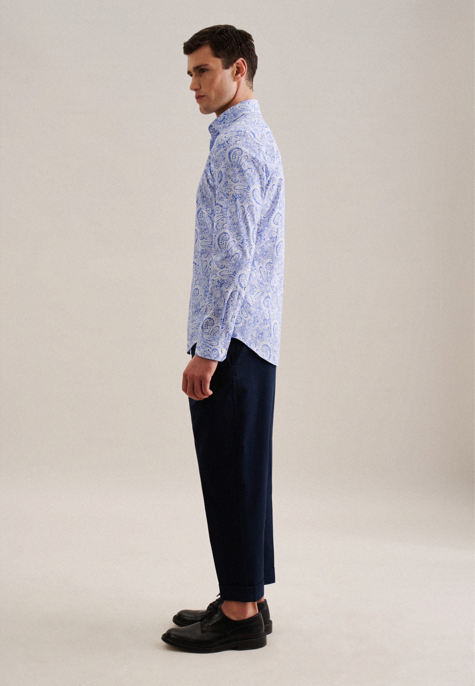 seidensticker Businesshemd »Slim«, Slim Langarm Kentkragen Paisley