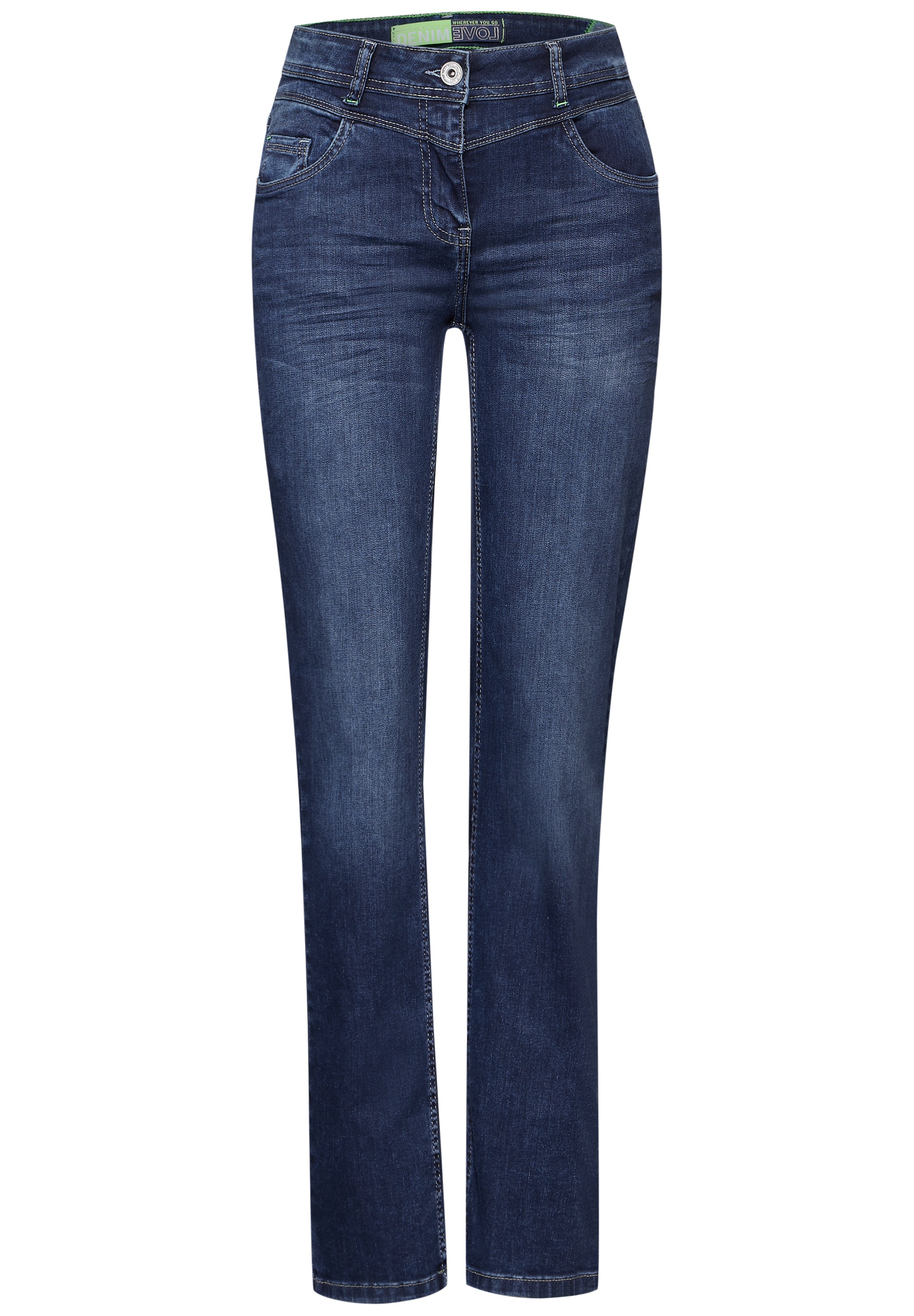 Cecil Slim-fit-Jeans, High Waist