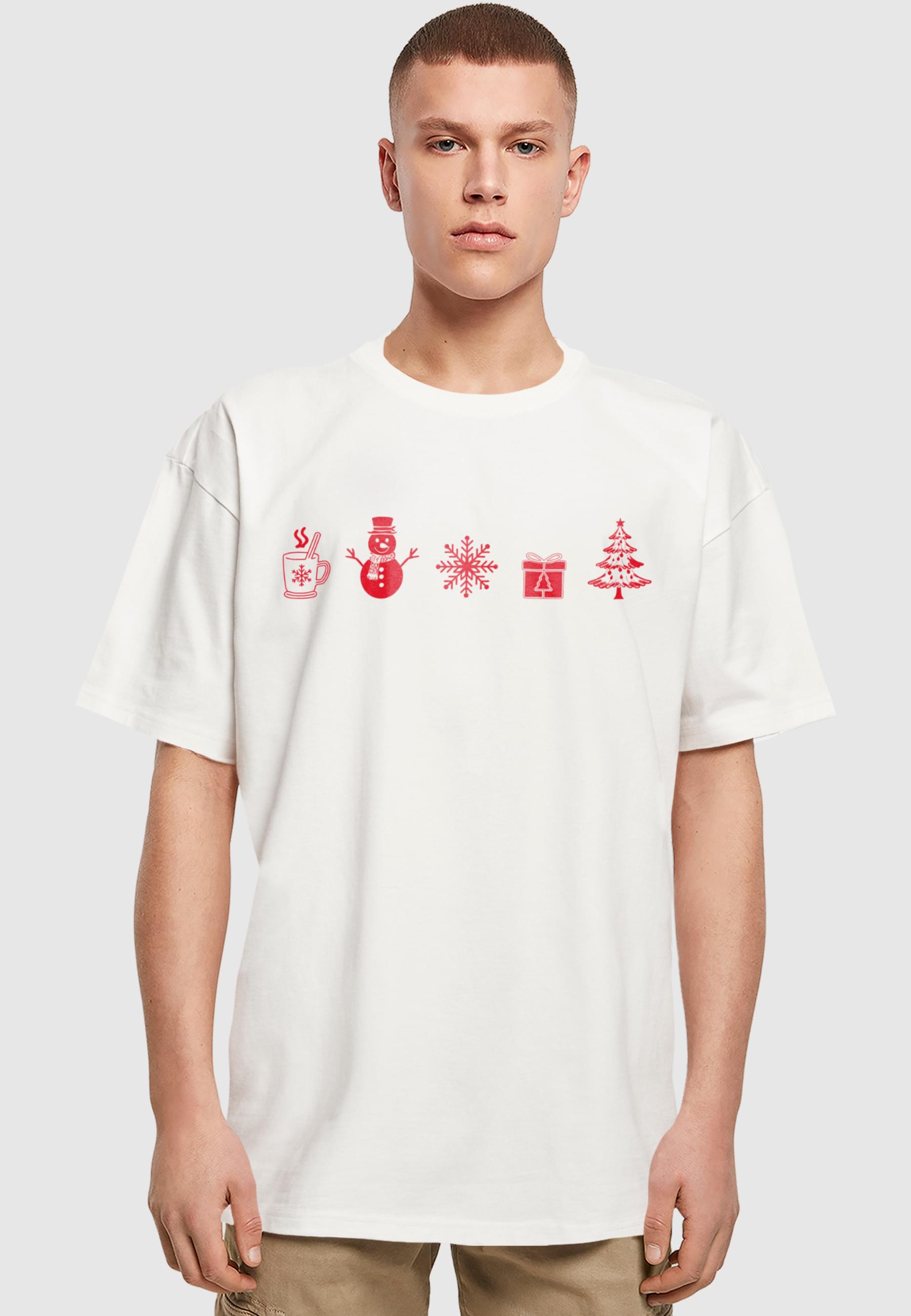 Thumbnail - Merchcode T-Shirt "Merchcode Christmas Elements Tee" 1 Stk. tlg.